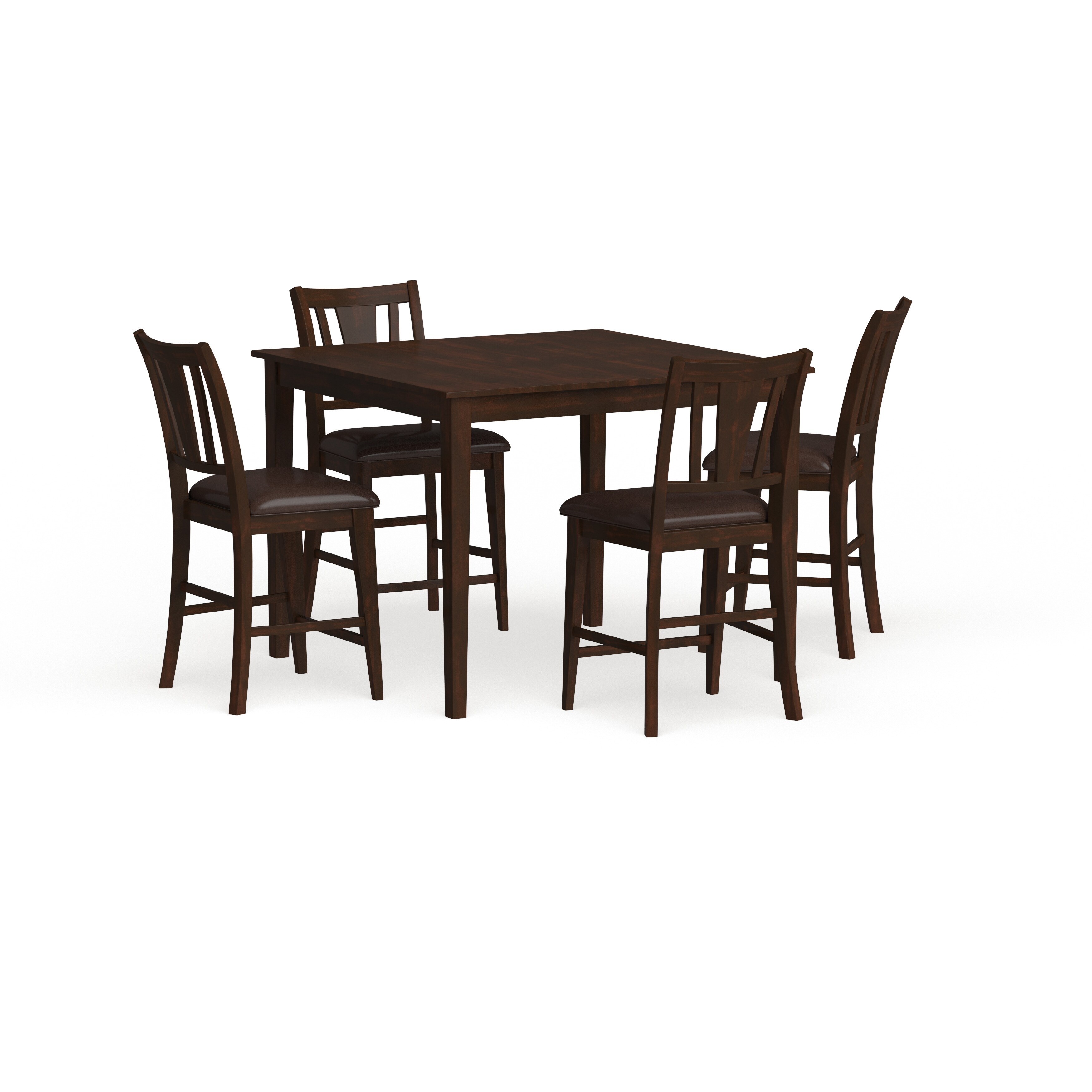 Vays Contemporary Expresso Wood 5-Piece Counter Height Dining Set by Furniture of America