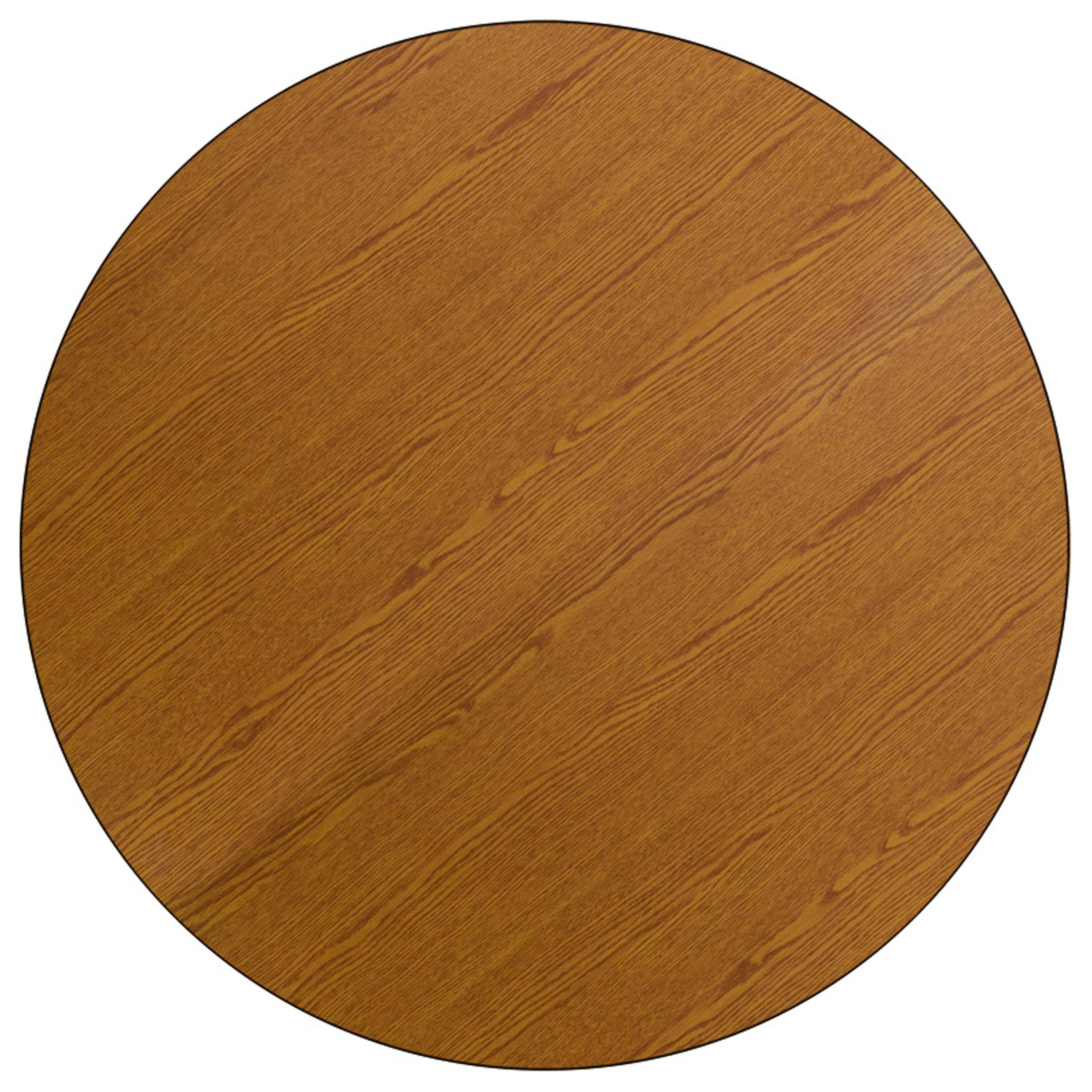 Mobile 42'' Round Thermal Laminate Activity Table - Adjustable Short Legs