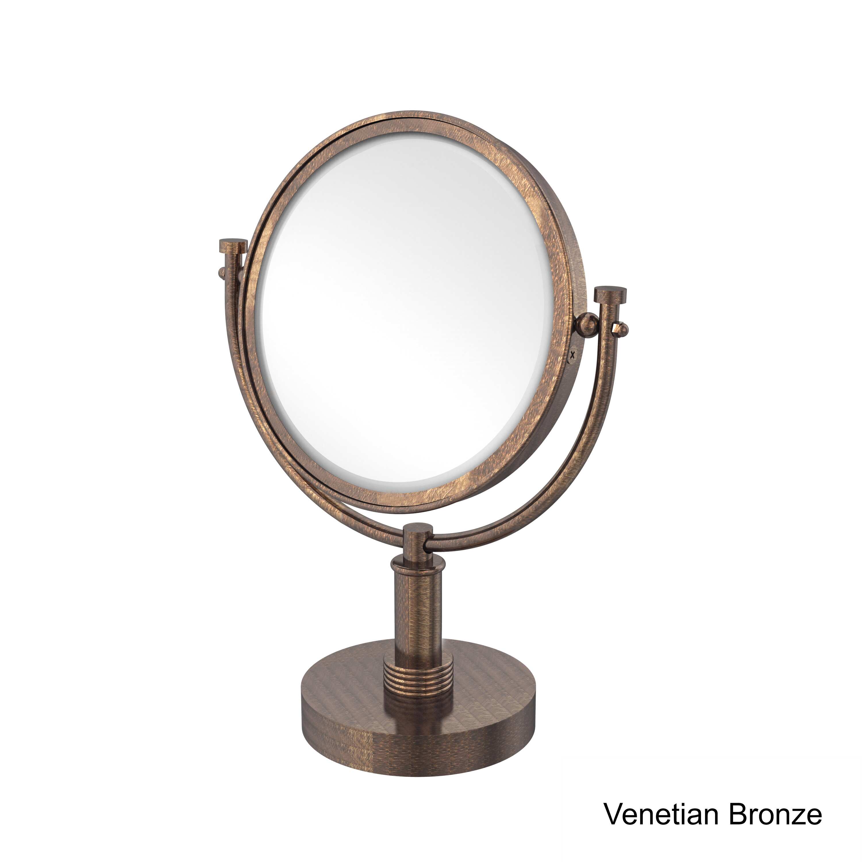 Allied Brass 8-inch Vanity Top Make-up Mirror 4x Magnification