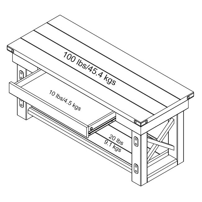 Carbon Loft Maxton Mahogany Veneer Console Bench