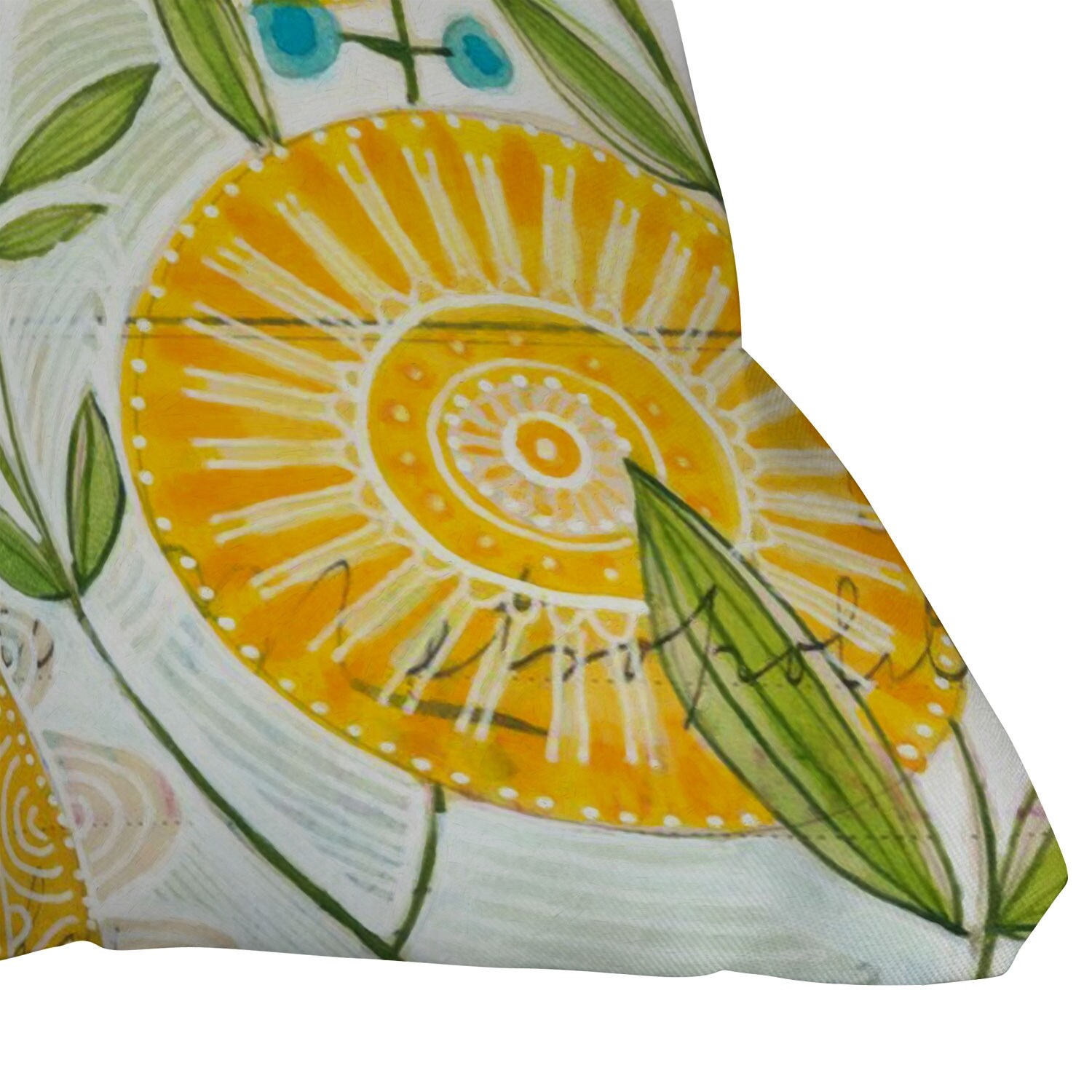 Cori Dantini Sun Burst Flowers Throw Pillow - 20x20-Square