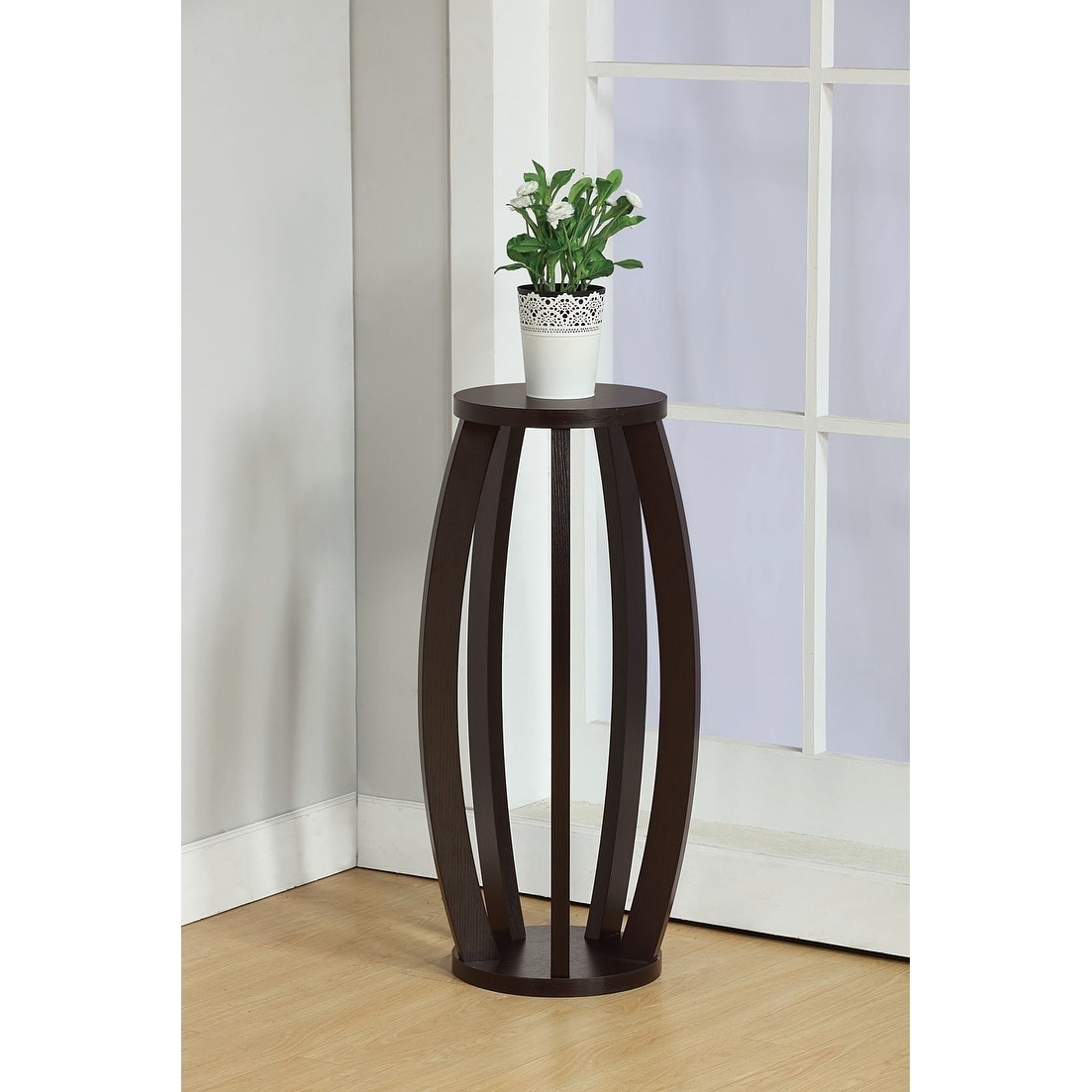 SINTECHNO Contemporary Stand Barrel Inspired Plant Stand