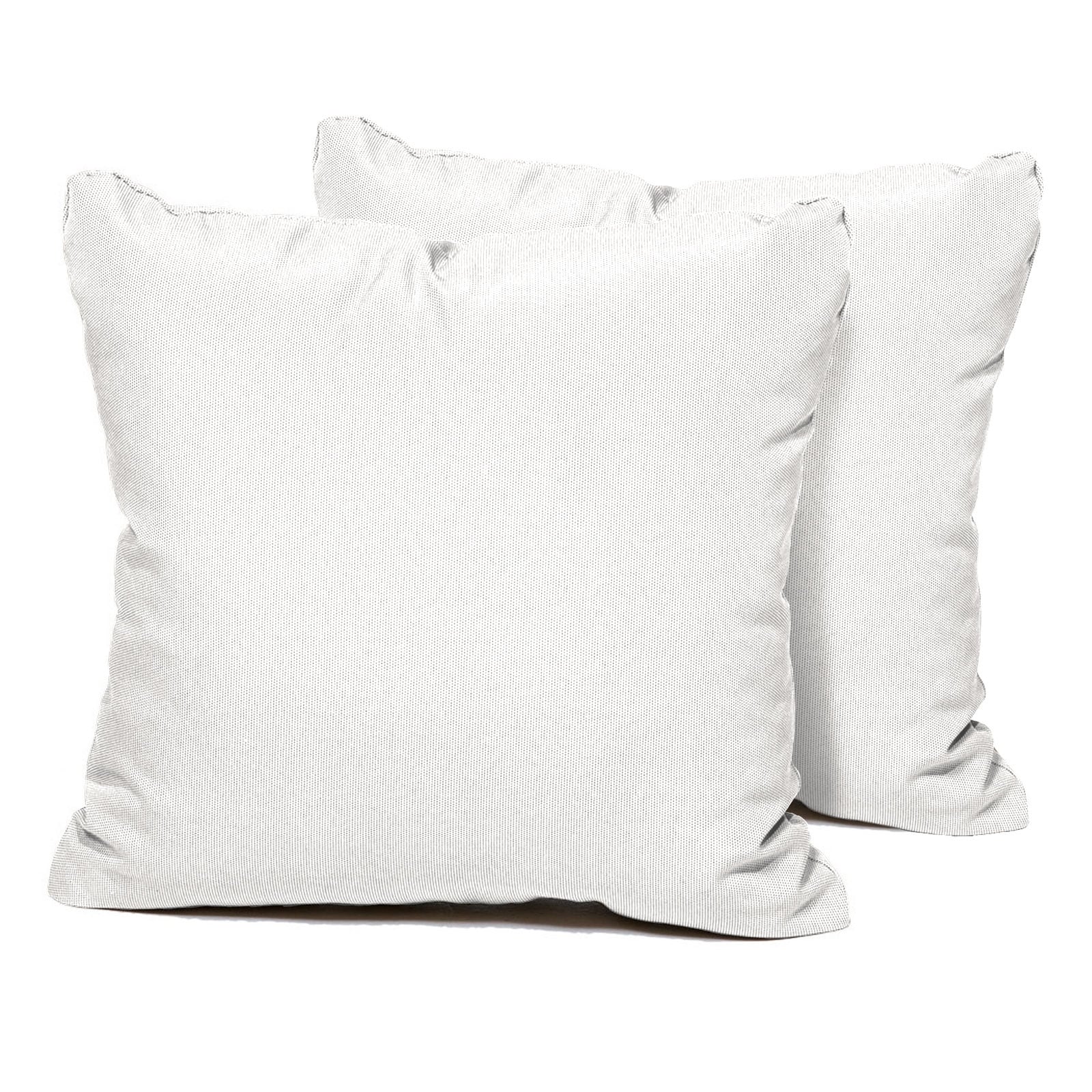 Sail White Outdoor Throw Pillows Square Set of 2