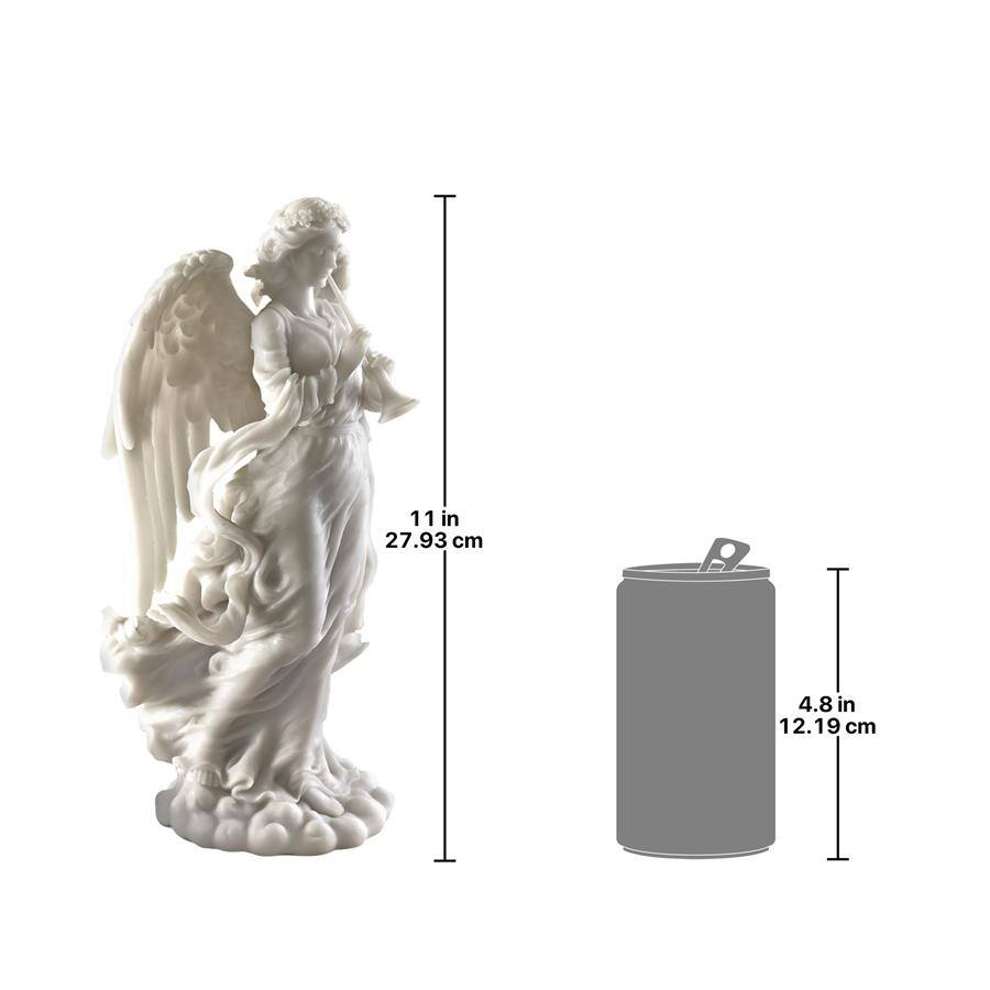 Design Toscano Trumpeting Cathedral Angel Bonded Marble Resin Statue