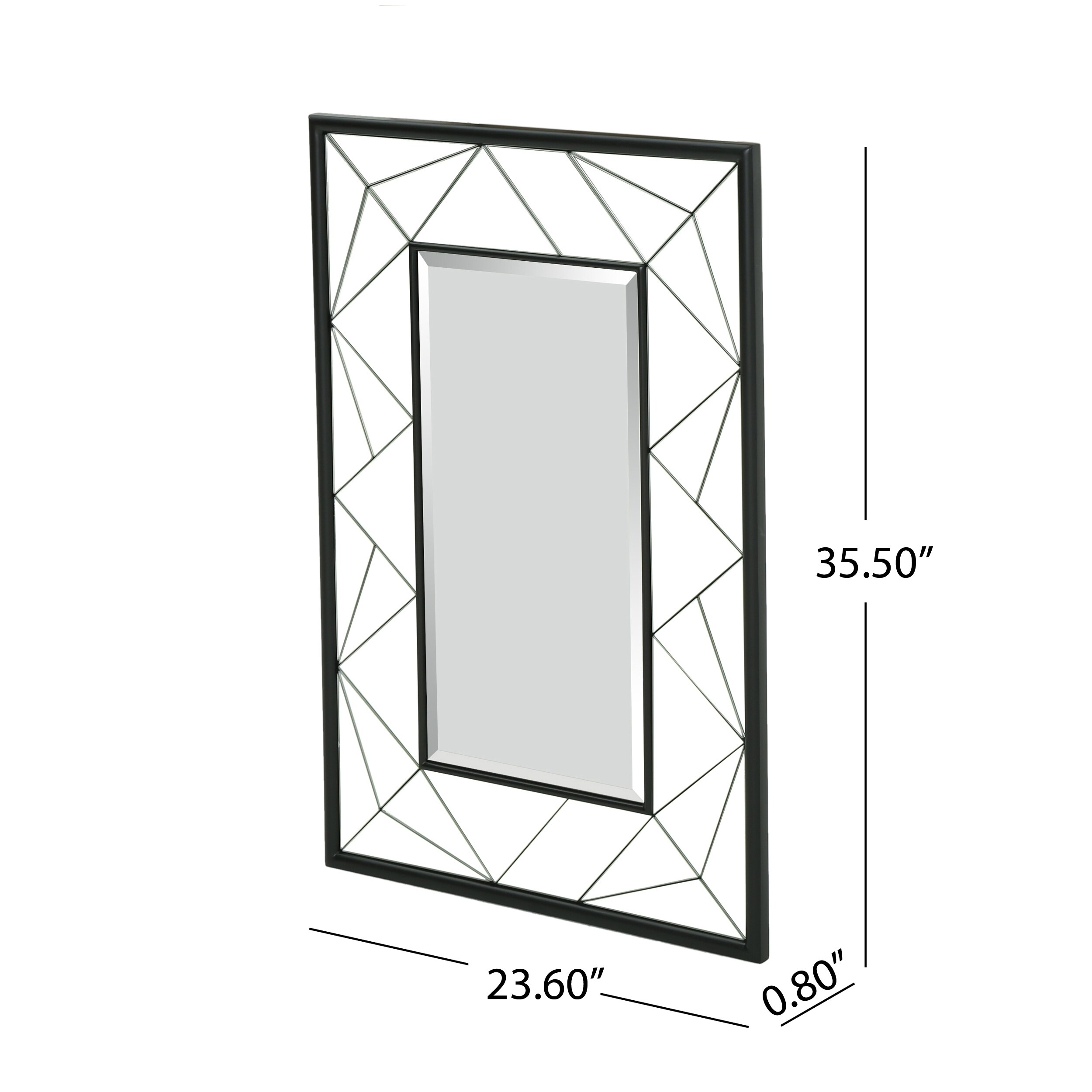 vidaXL Eight Piece Mirror Tiles Multi-Shape Glass