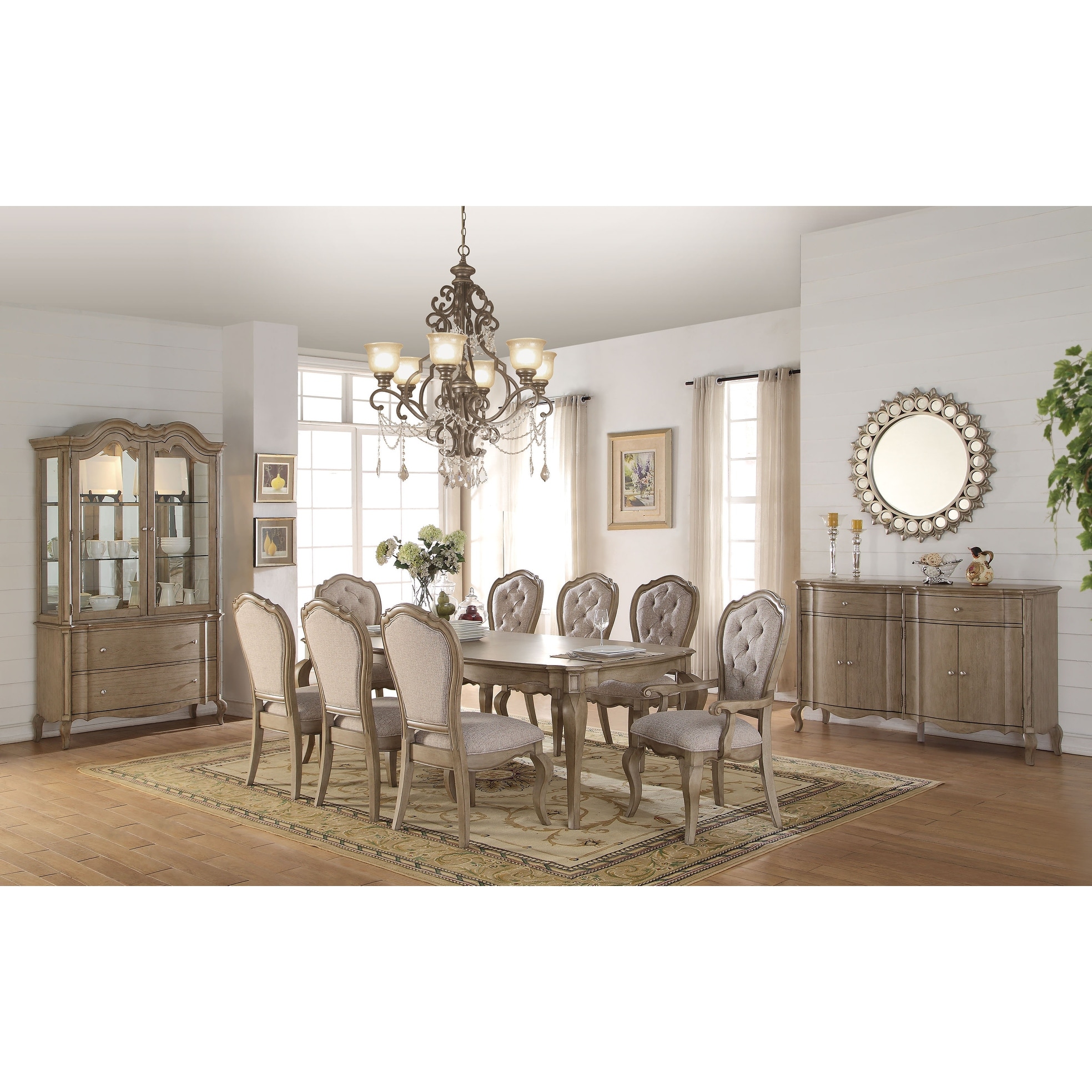 ACME Chelmsford Dining Table, Antique Taupe