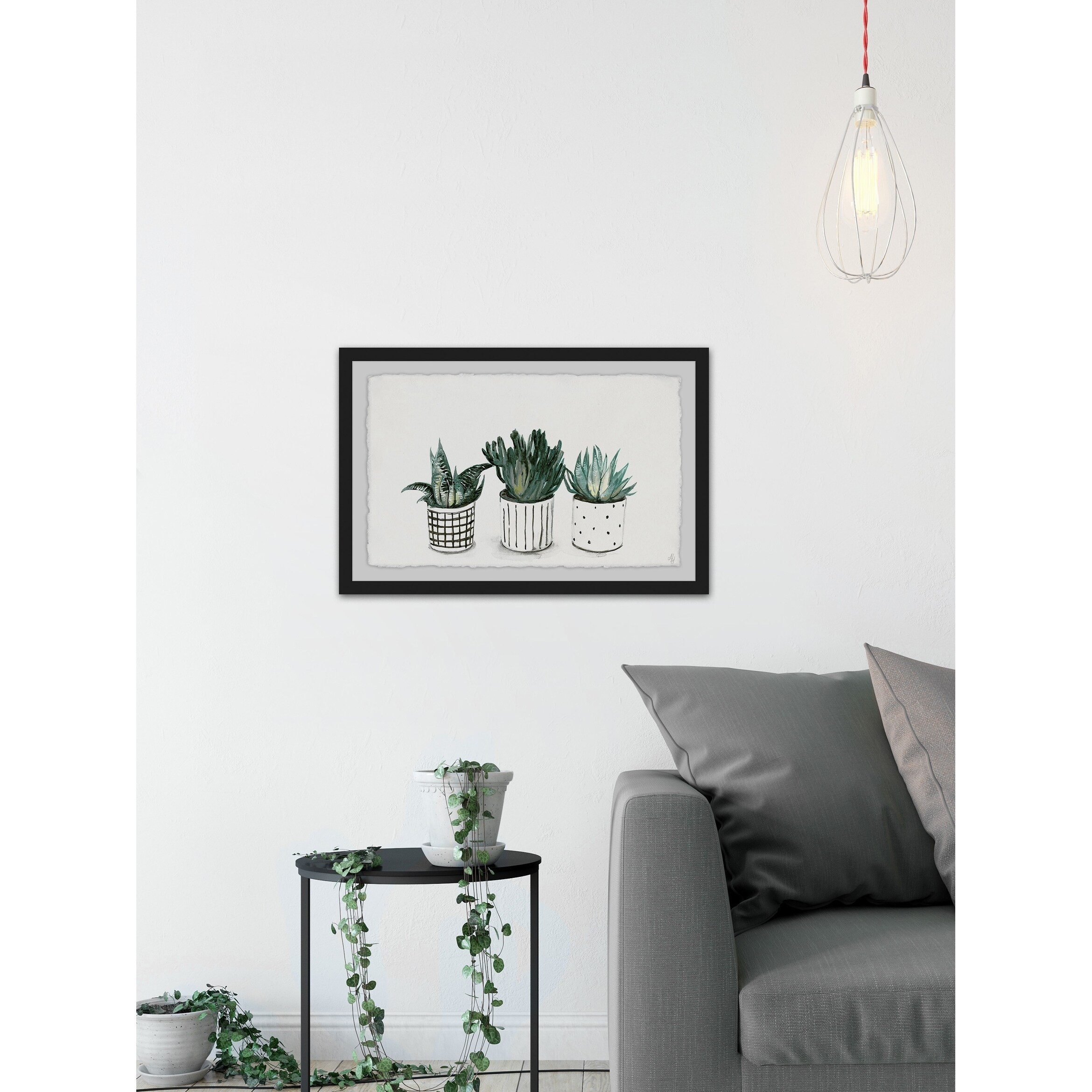 Marmont Hill - Handmade Succulent Mix Framed Print