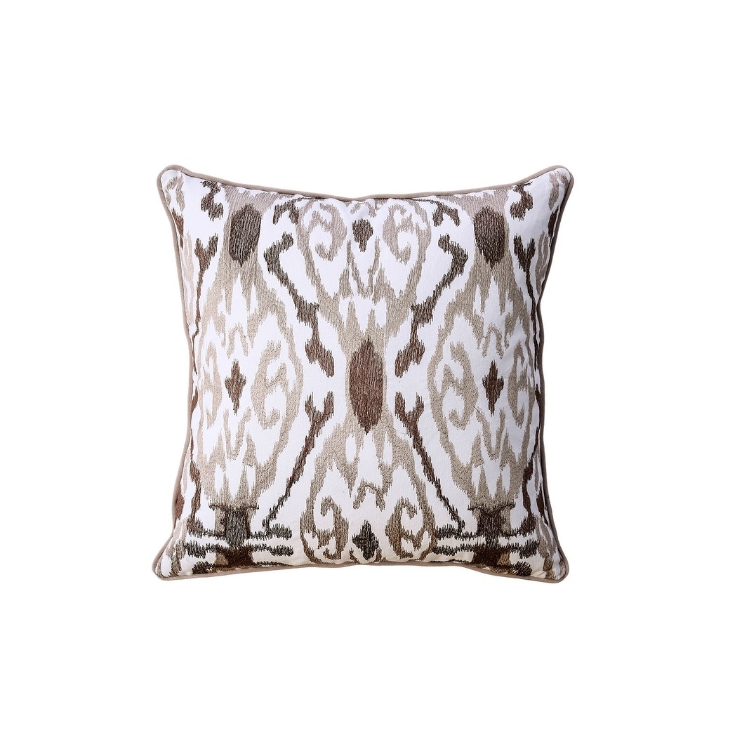 Contemporary Style Abstract Pattern Design Cotton Throw Pillow, Set of 2