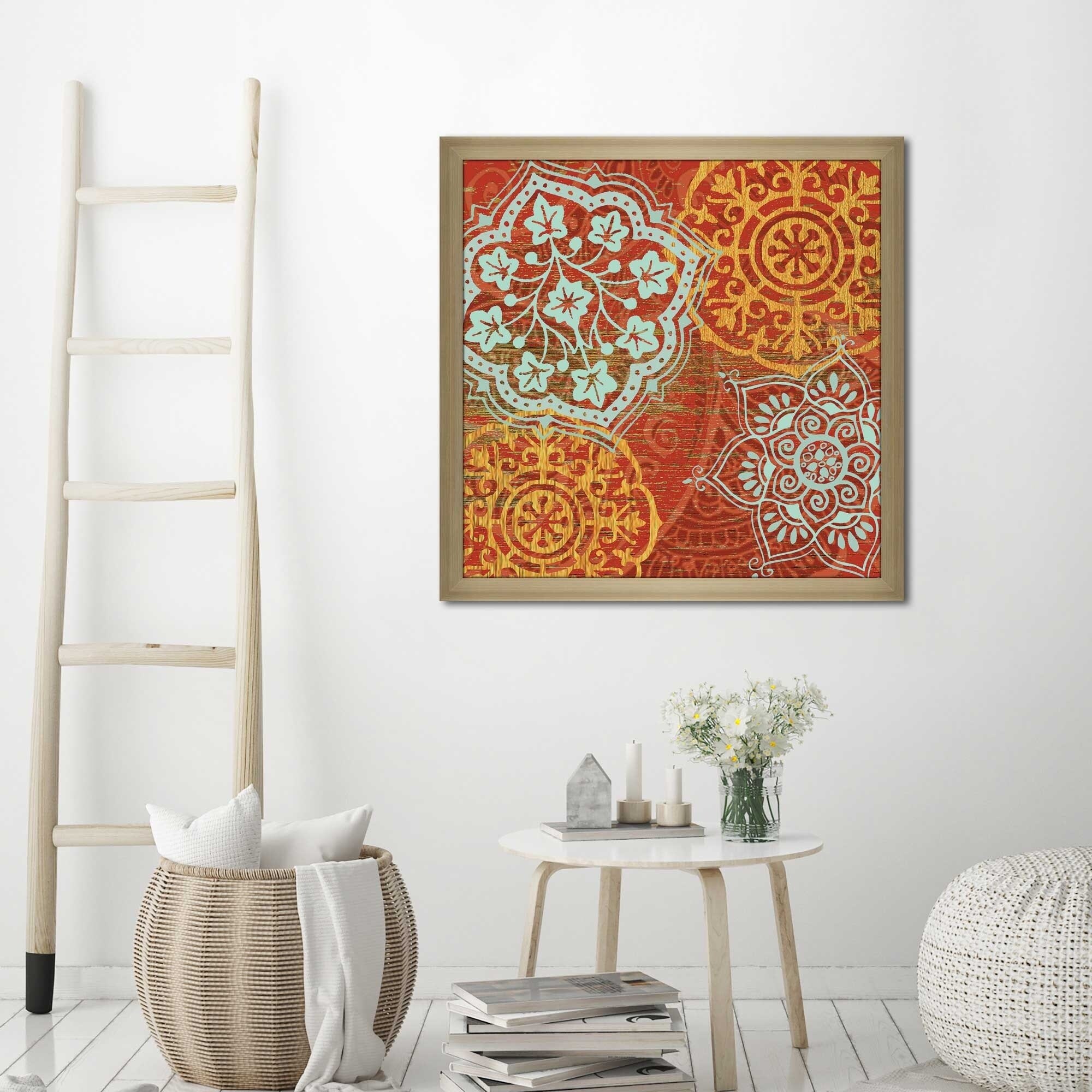 "Boho Moroccan" by Susan Jill Print on Acrylic - Orange
