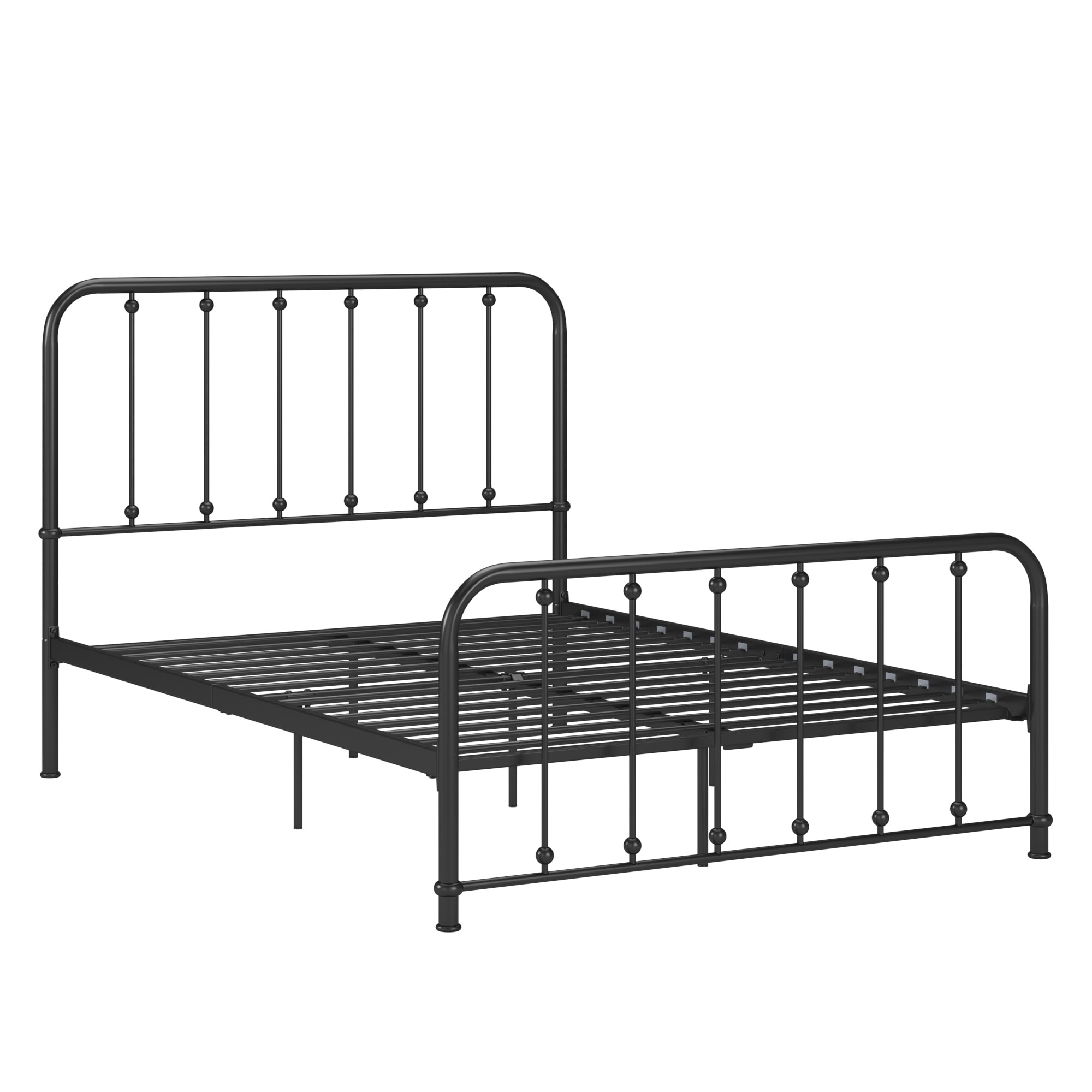 Kae Metal Bed with Beaded Headboard by iNSPIRE Q Classic