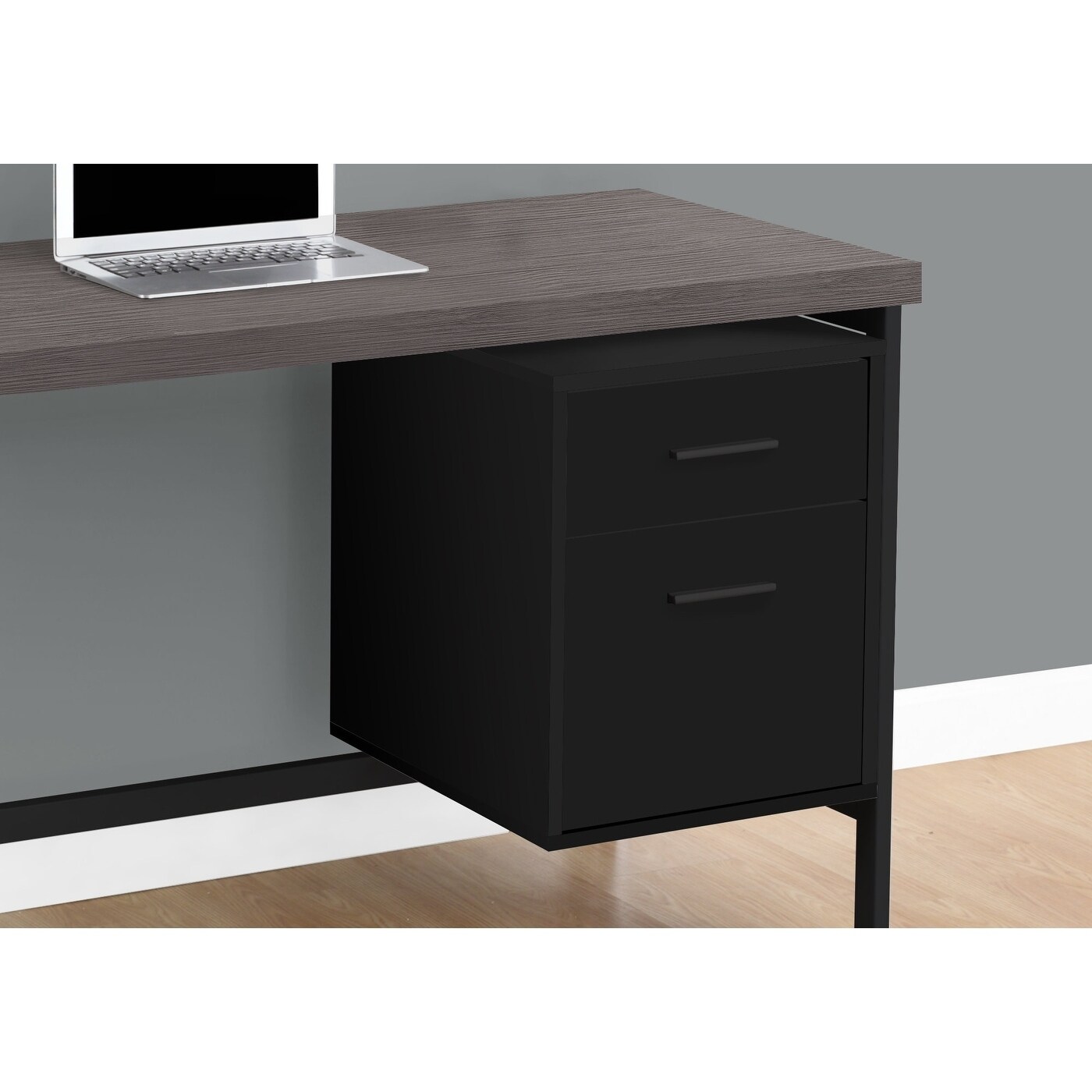 Computer Desk, Home Office, Laptop, Left, Right Set-up, Storage Drawers, 48" Long, Work, Metal, Laminate, Contemporary