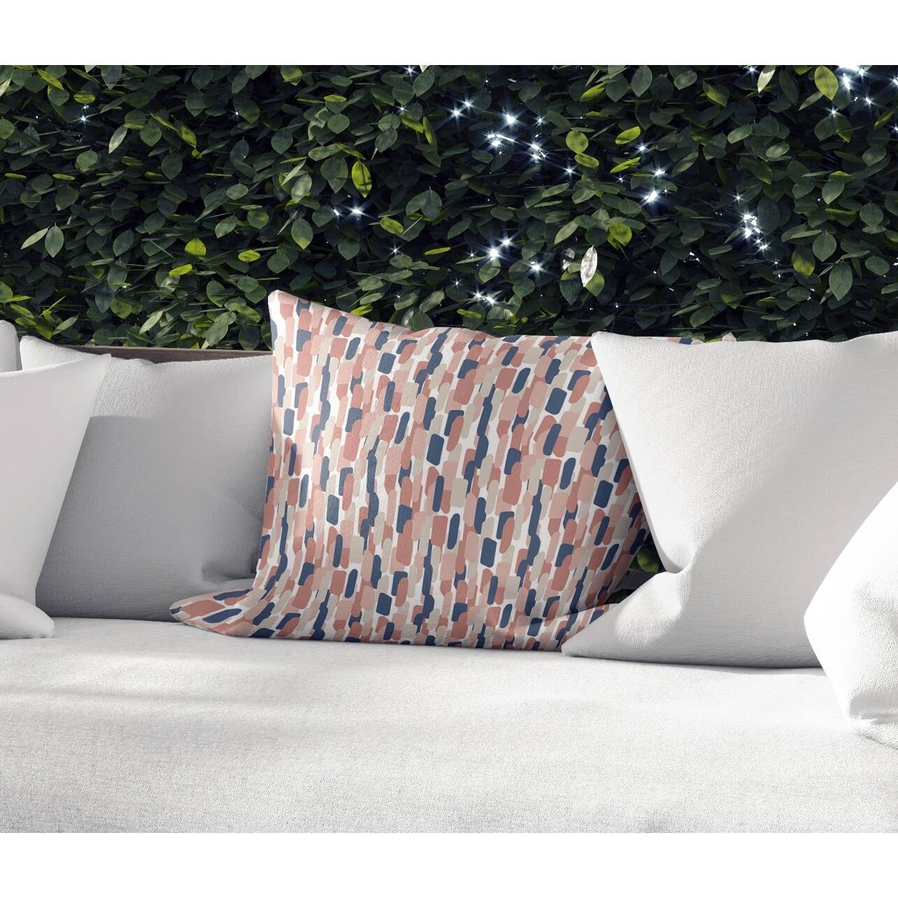 NEVALI V PINK Indoor-Outdoor Pillow By Kavka Designs