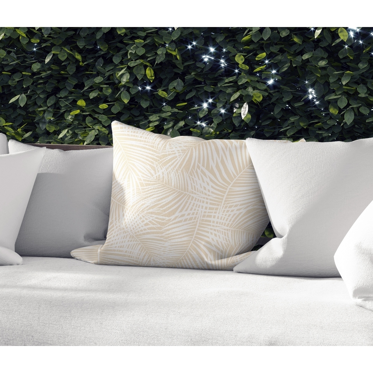 PALM PLAY OATMEAL Accent Pillow By Kavka Designs