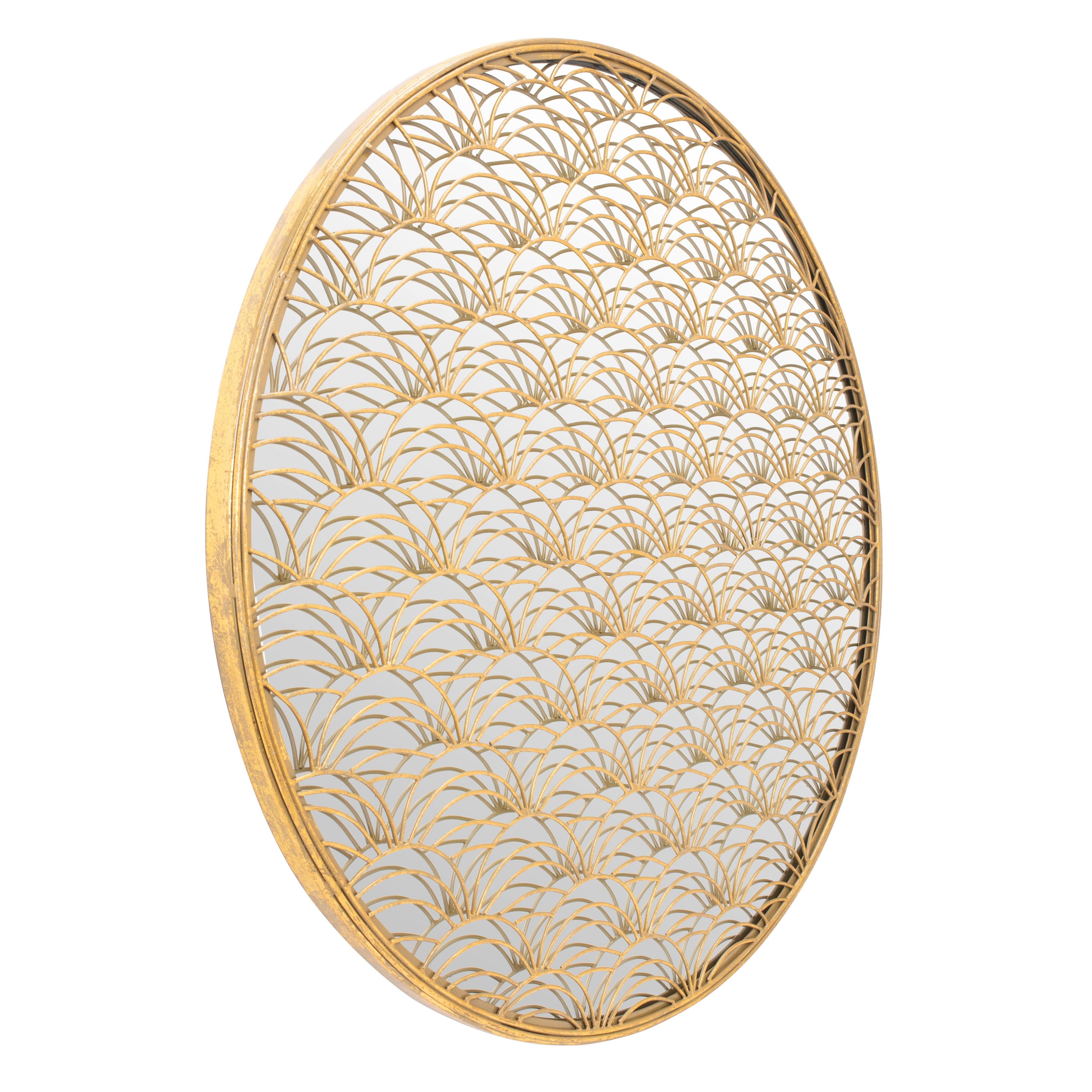 SAFAVIEH Chanti 30-inch Gold Round Decorative Mirror - 30" W x 1.5" L x 30" H