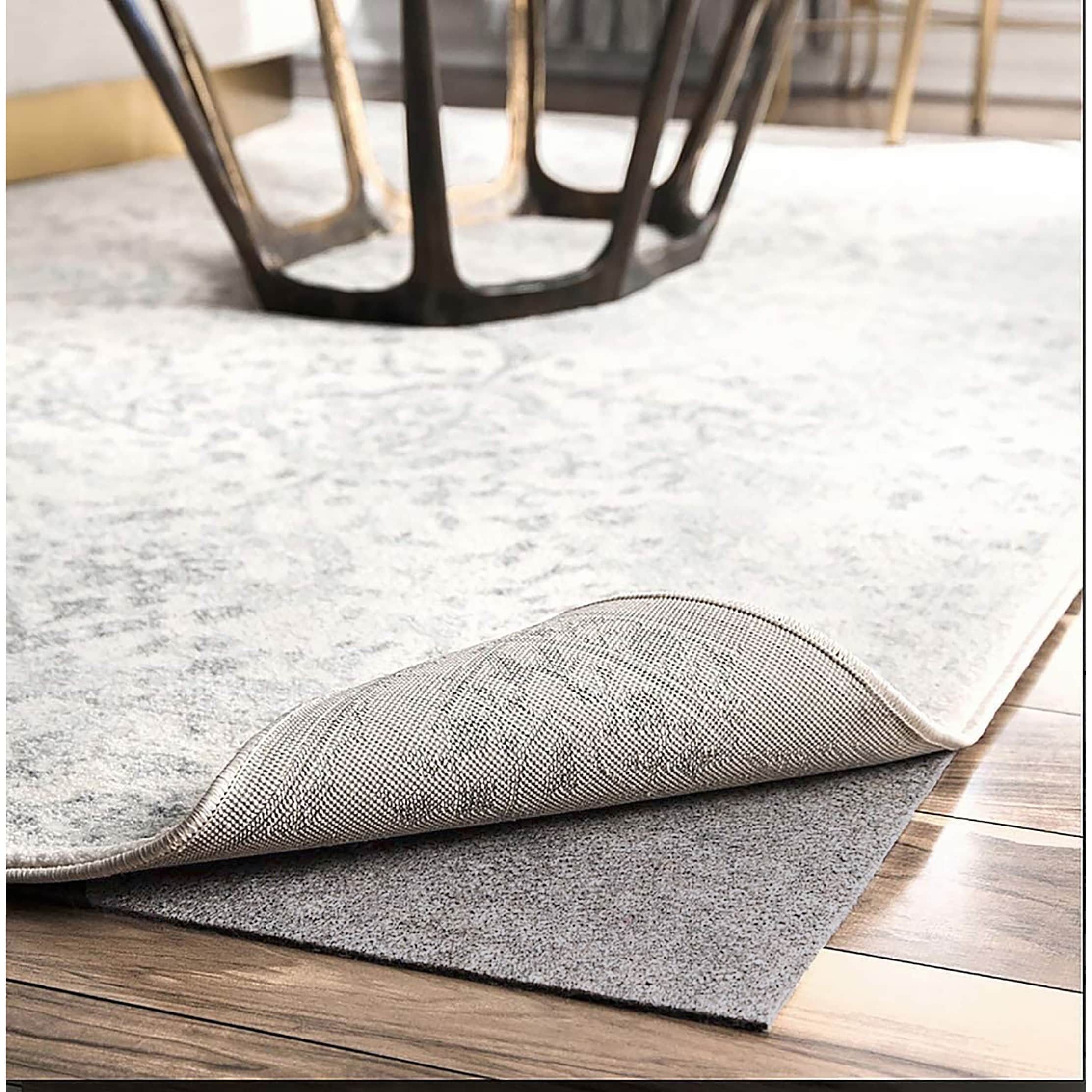 Thick Grey Non-slip Noise-reducing Rug Pad for Hardwood Floors