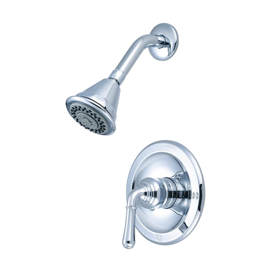 Olympia Accent Collection Single Handle Shower Trim Set - Polished Chrome - Brushed Nickel