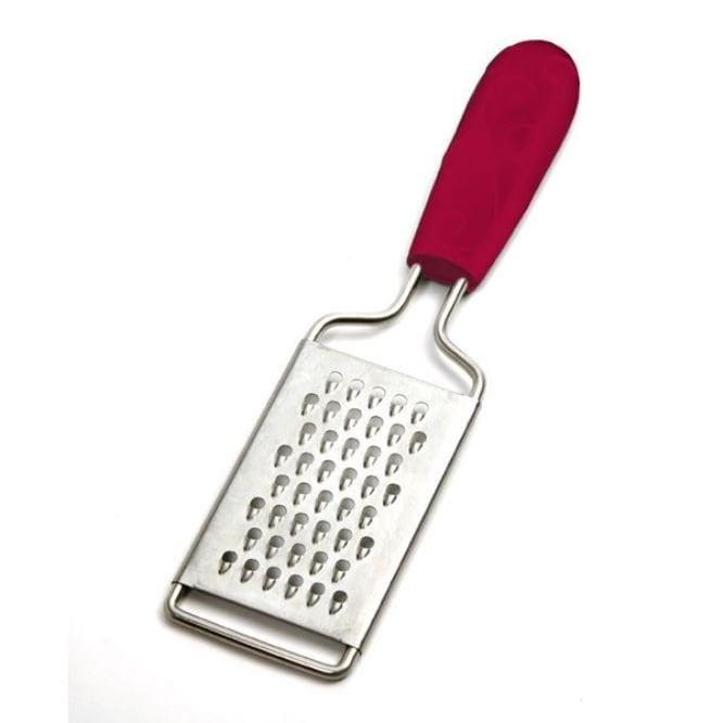 Norpro Grip-EZ Mini Stainless Steel Grater - Cheese Garlic Nutmeg - Red