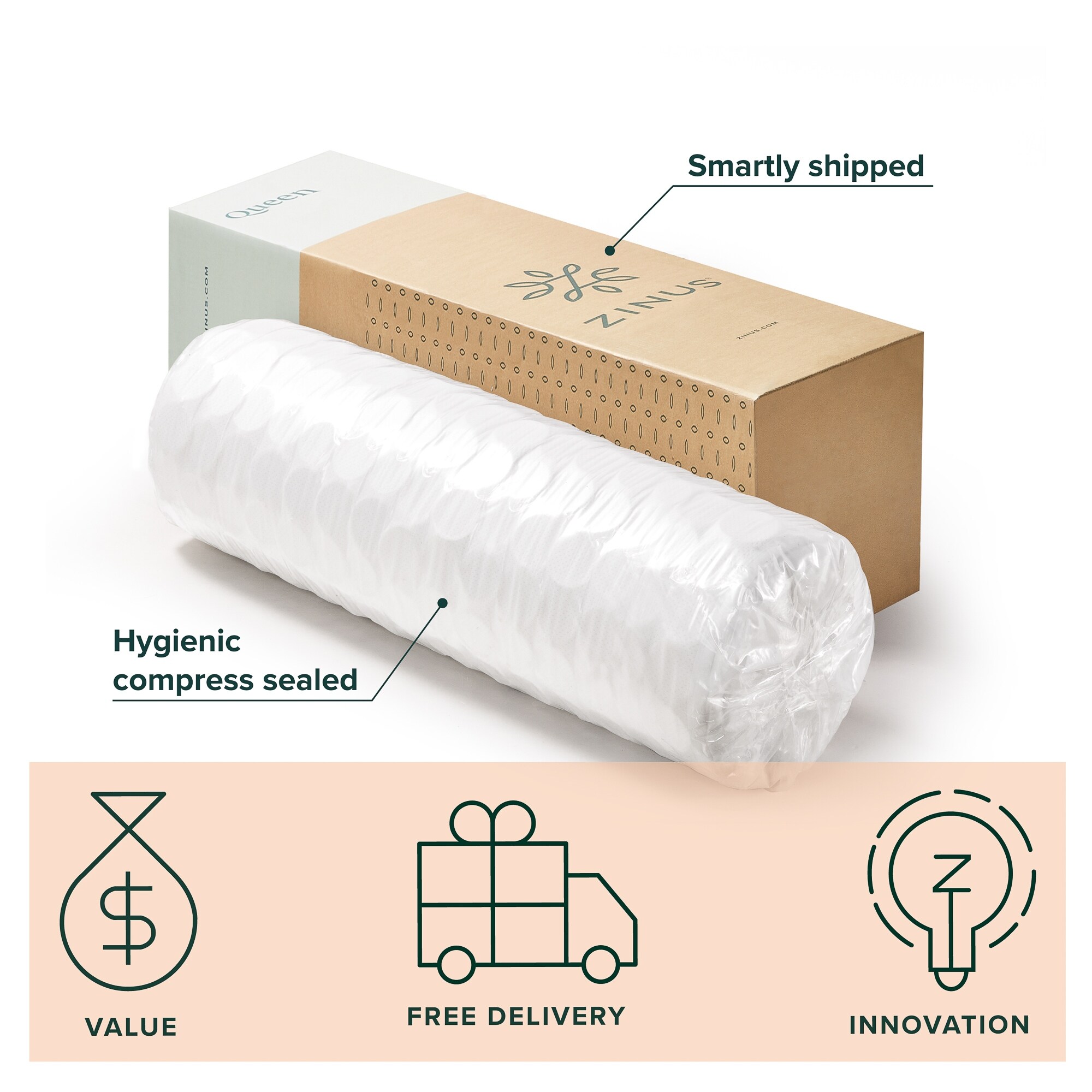 Priage by ZINUS 12-inch Cool Touch Comfort Gel-infused Hybrid Mattress