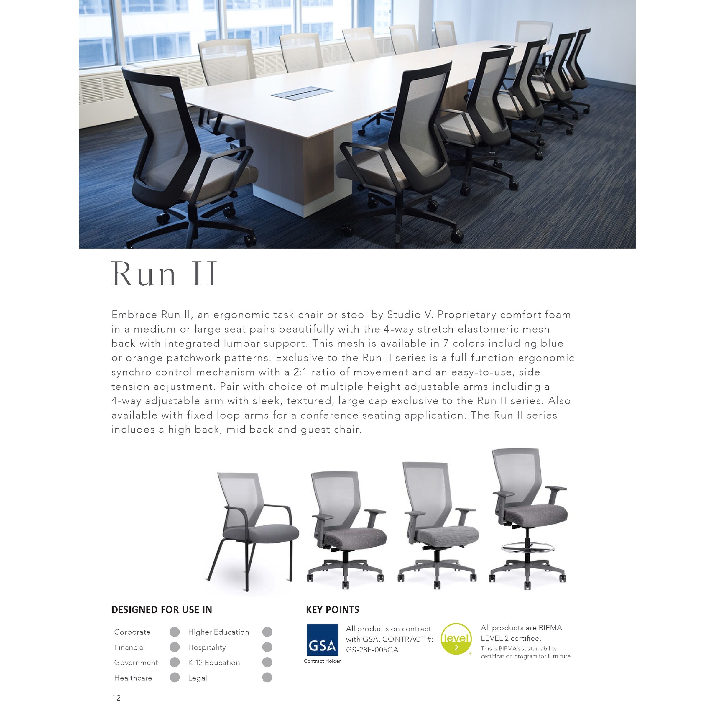 Via Seating Run II, Ergonomic High Back Office Chair, Italian Leather Upholstered Seat, Contract Grade, Polished Aluminum Frame