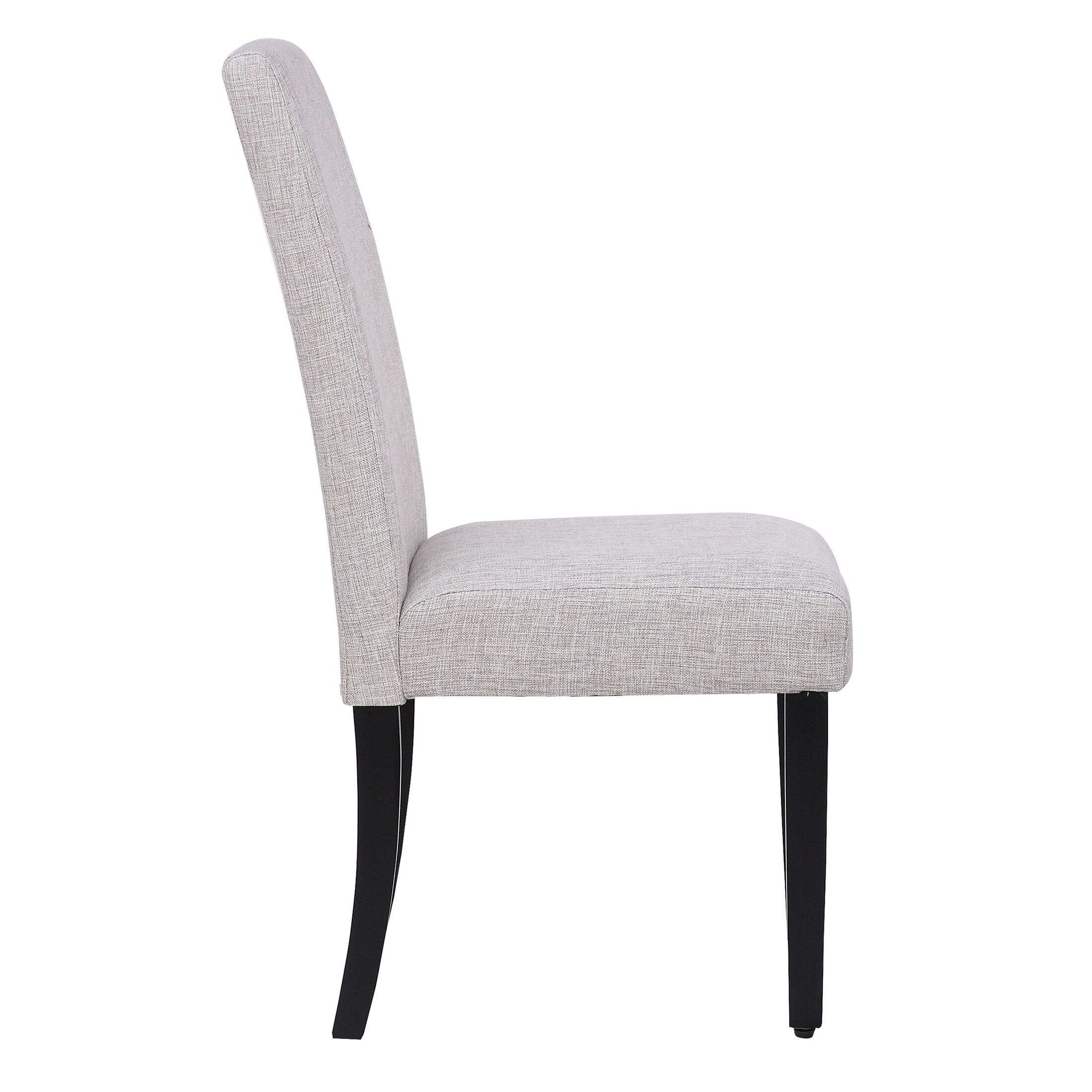 Grandview Upholstered Linen Fabric Dining Chair (Set of 2)