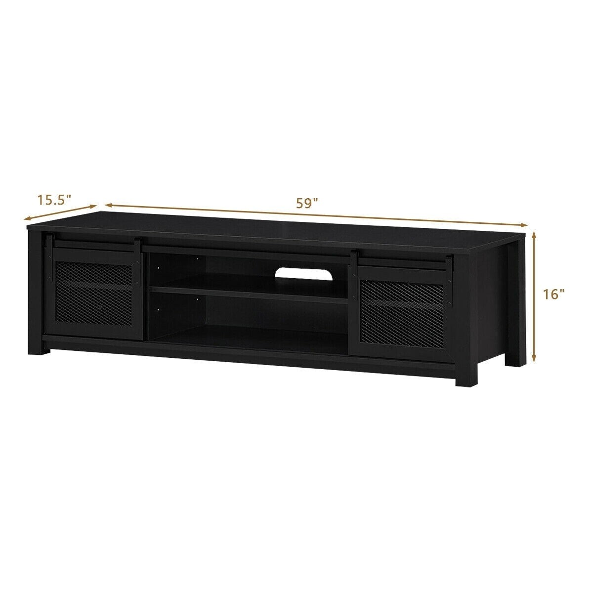 TV Stand Entertainment Center for TV's up to 65" - 59" x 15.5" x 16"(L x W x H)