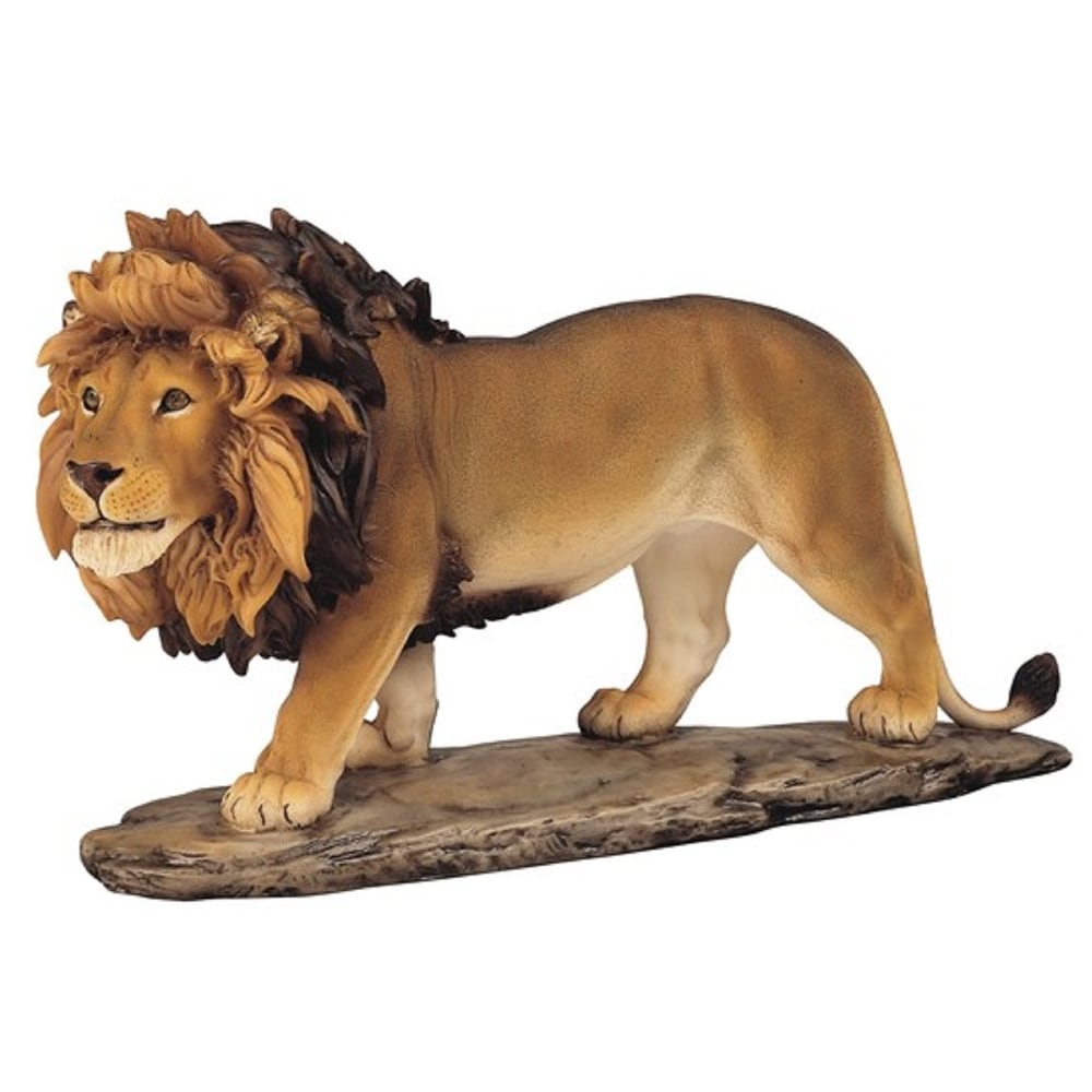 Q-Max Realistic Lifelike 7"H Lion Walking Figurine
