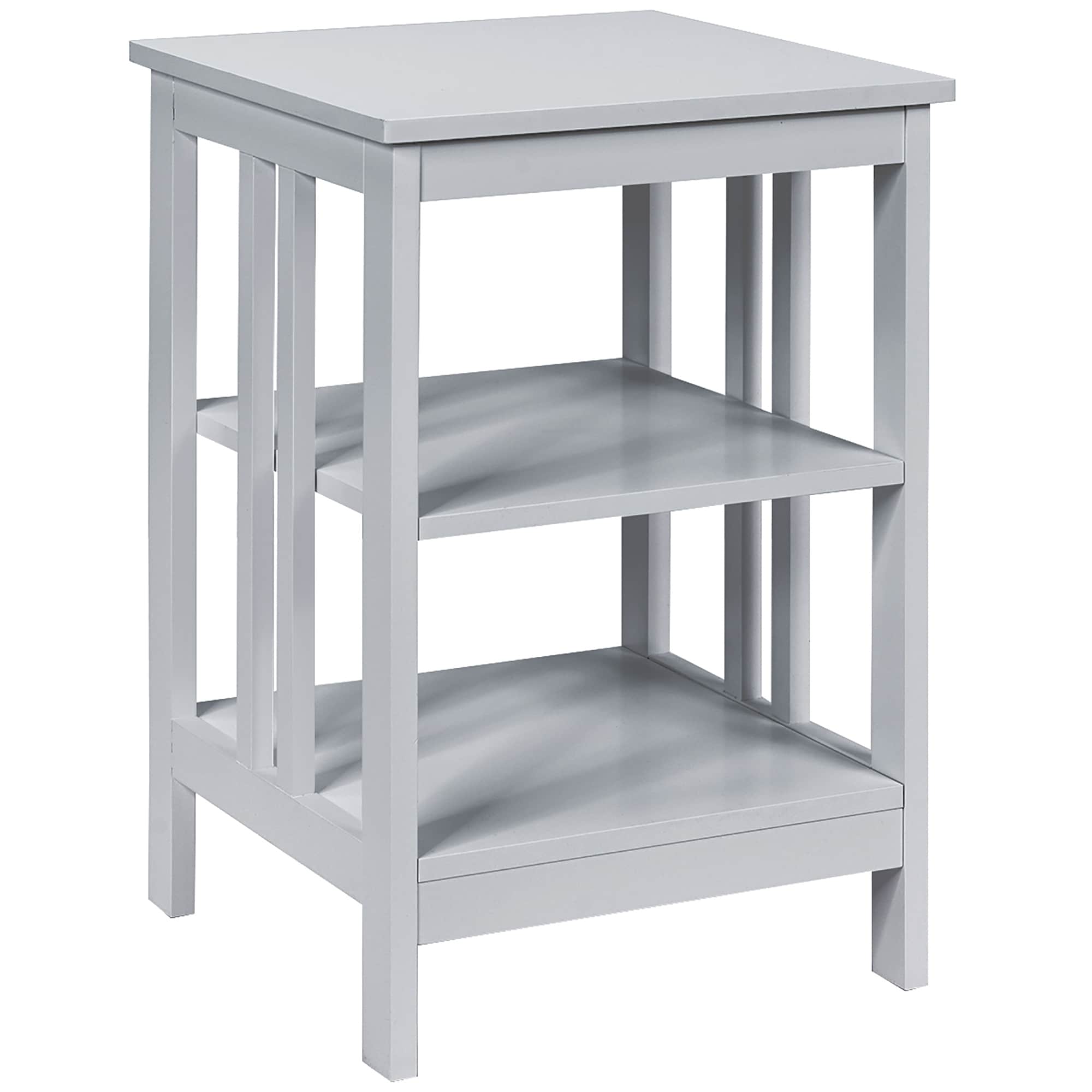 3-Tier Sofa Side Table with Stable Structure Storage Stand