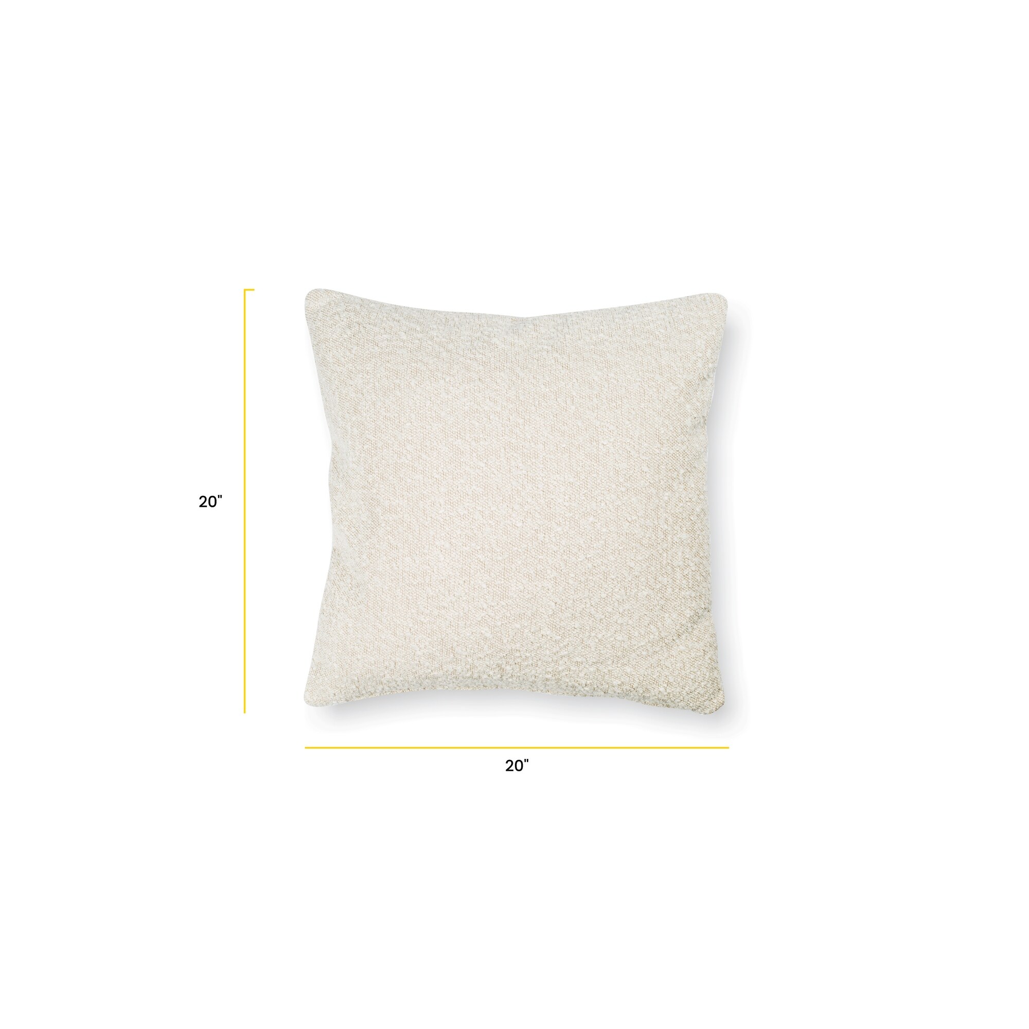 Poly and Bark Fia Boucle Pillow in Crema White Boucle (Set of 2)