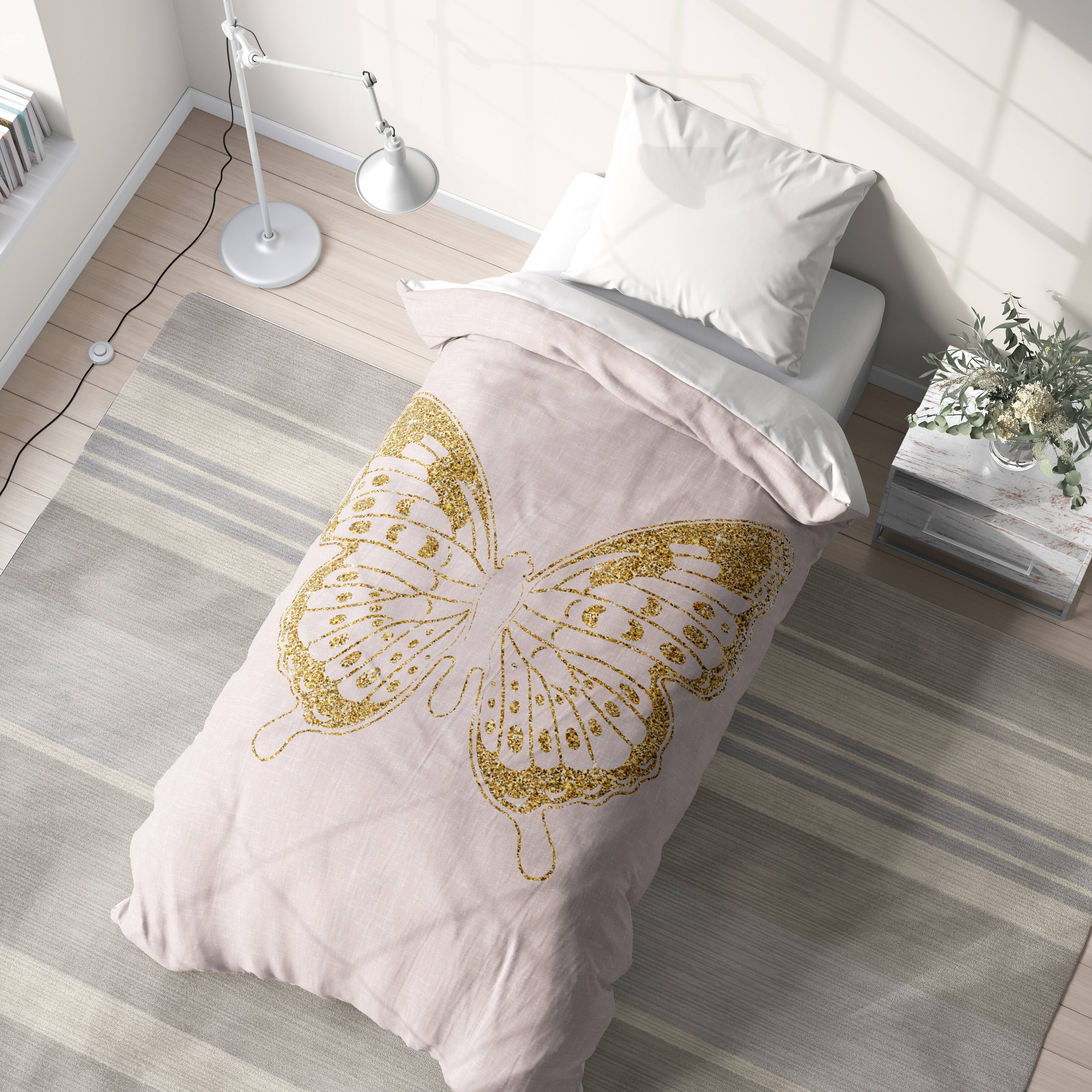 BUTTERFLY PINK College Dorm Comforter By Kavka Designs