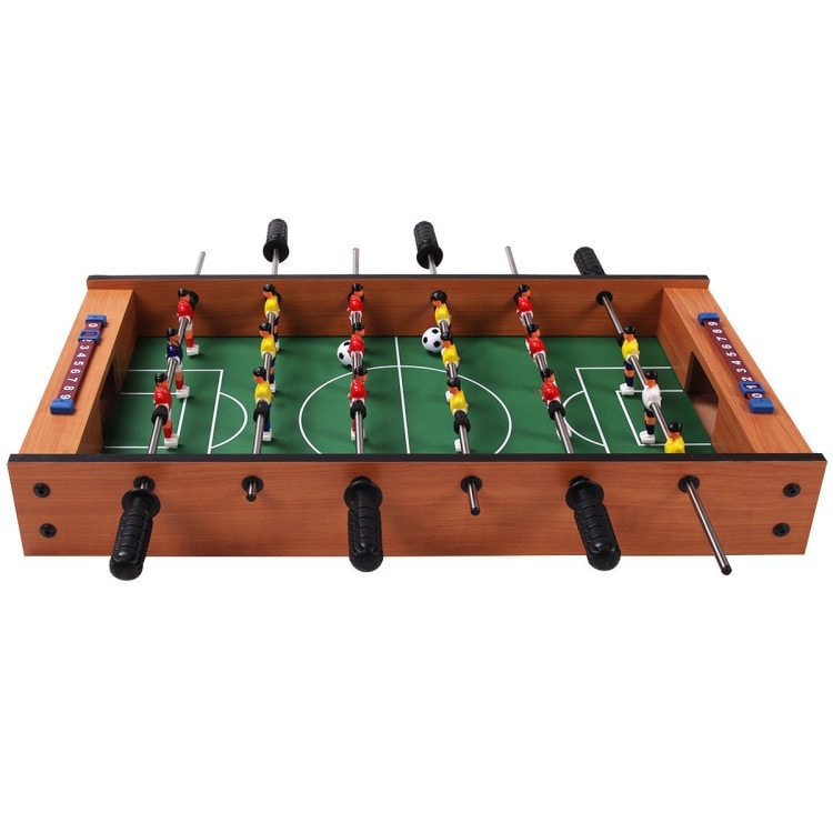 2-in-1 Indoor/Outdoor Air Hockey Foosball Game Table - 27" x 15 x 4" (L x W x H)