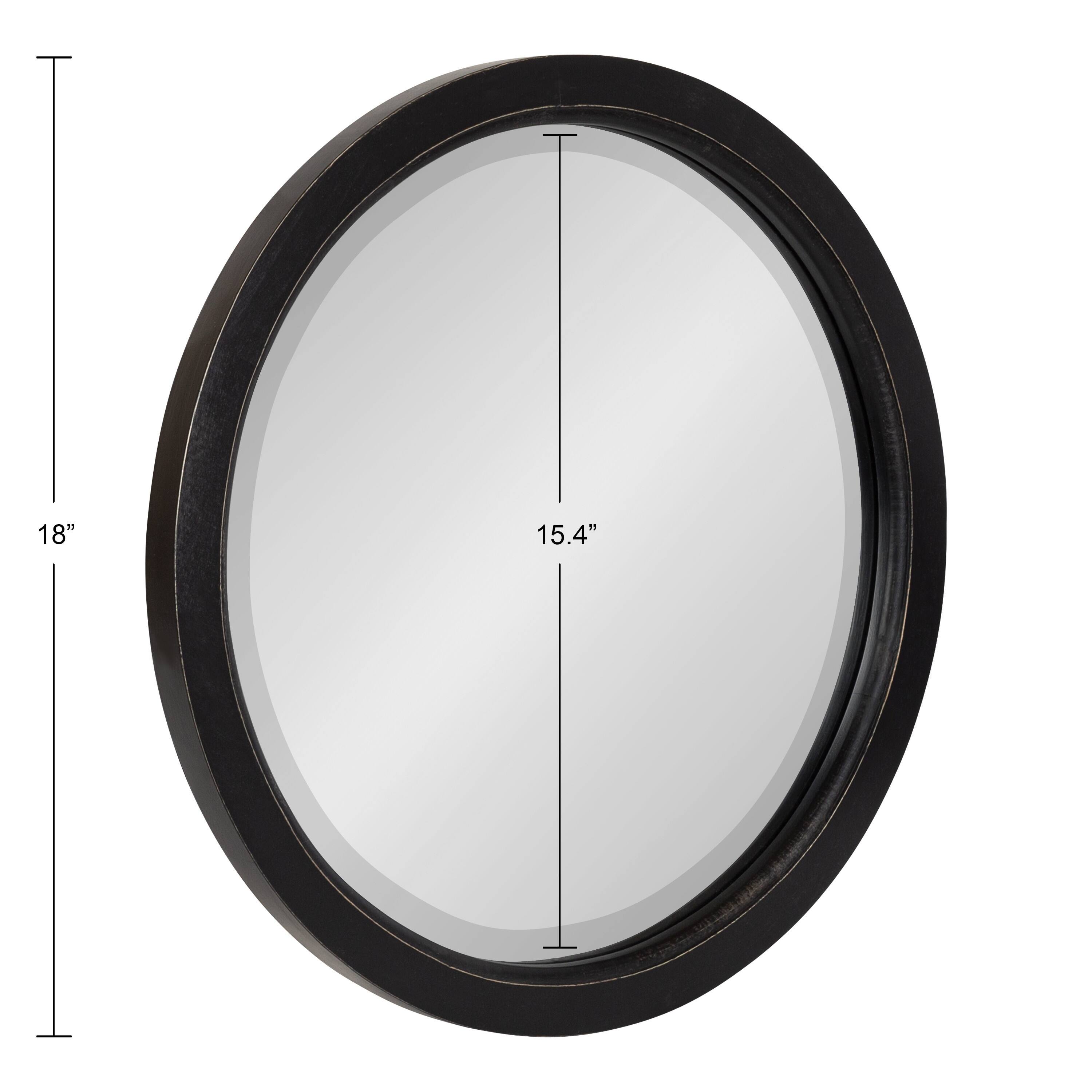 Kate and Laurel Hogan Round Framed Wall Mirror