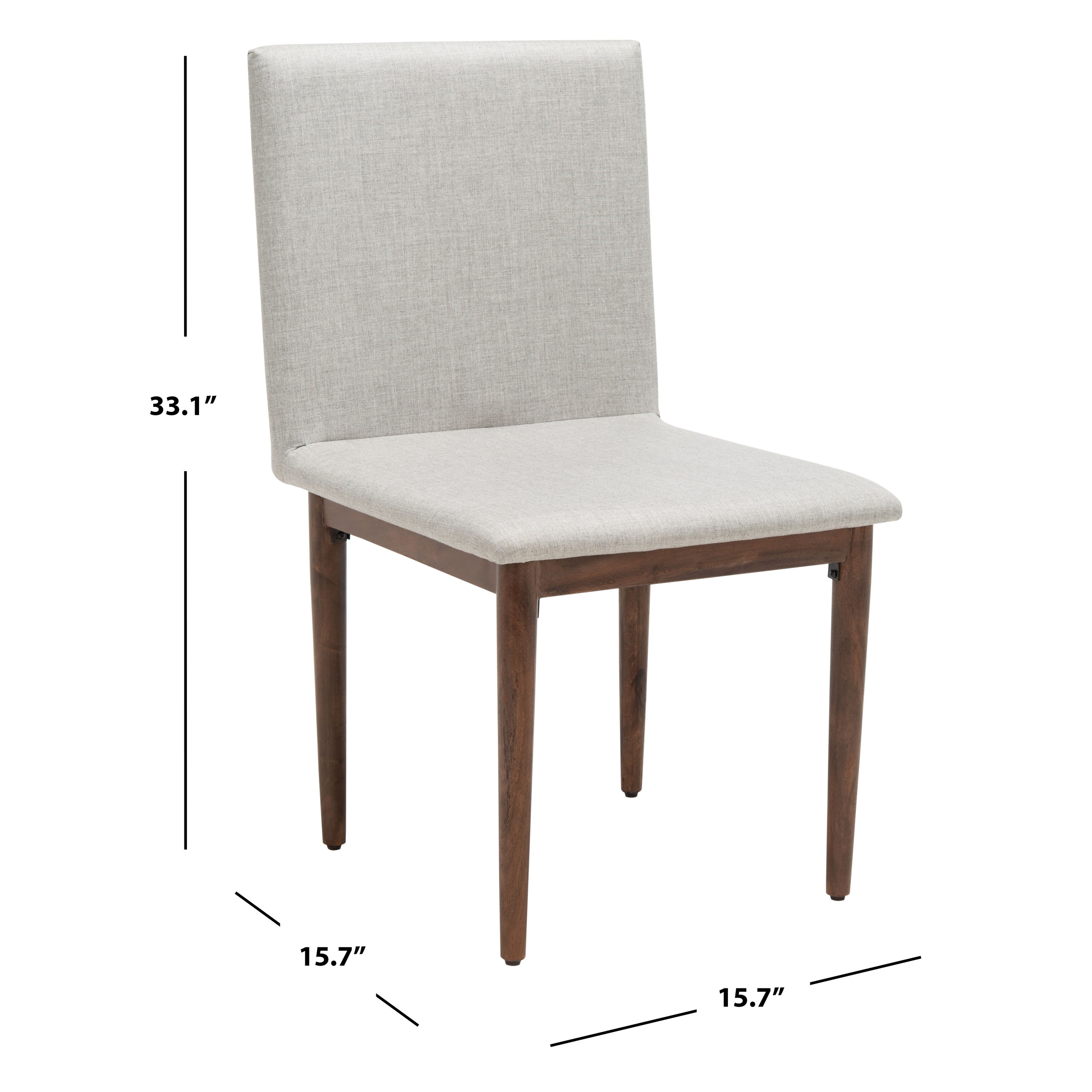 SAFAVIEH Couture Milana Dining Chair (Set of 2) - 18.1" W x 21.7" L x 33.1" H