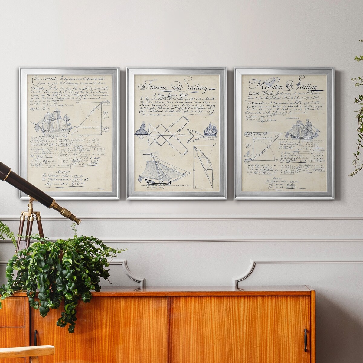 Nautical Journal I Premium Framed Canvas - Ready to Hang - Multi-Color