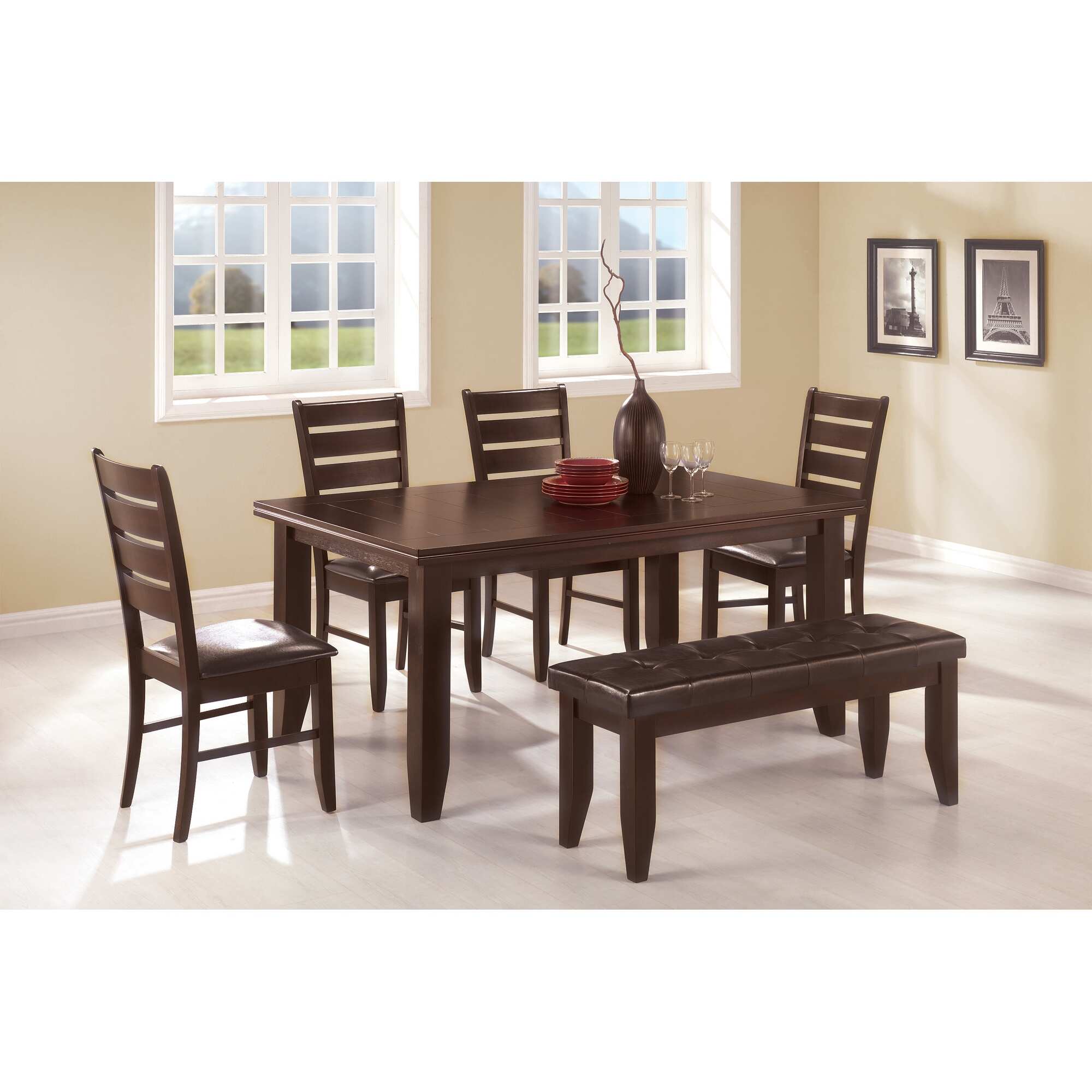 Cornish Cappuccino Casual Rectangle Dining Table