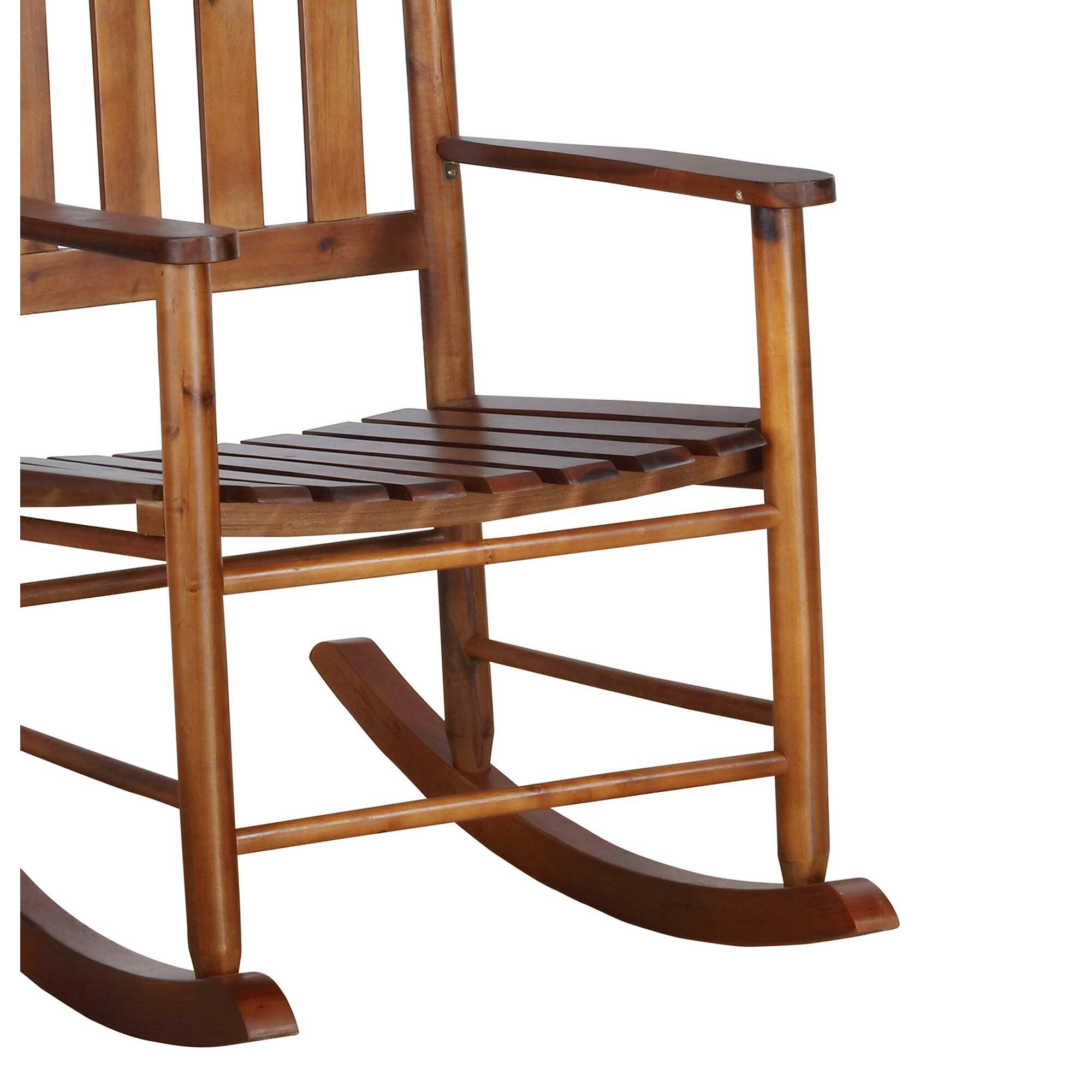 Evenly Slat Back Wooden Rocking Chair