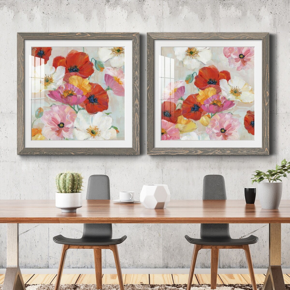 Confetti Flowers I-Premium Framed Print - Ready to Hang