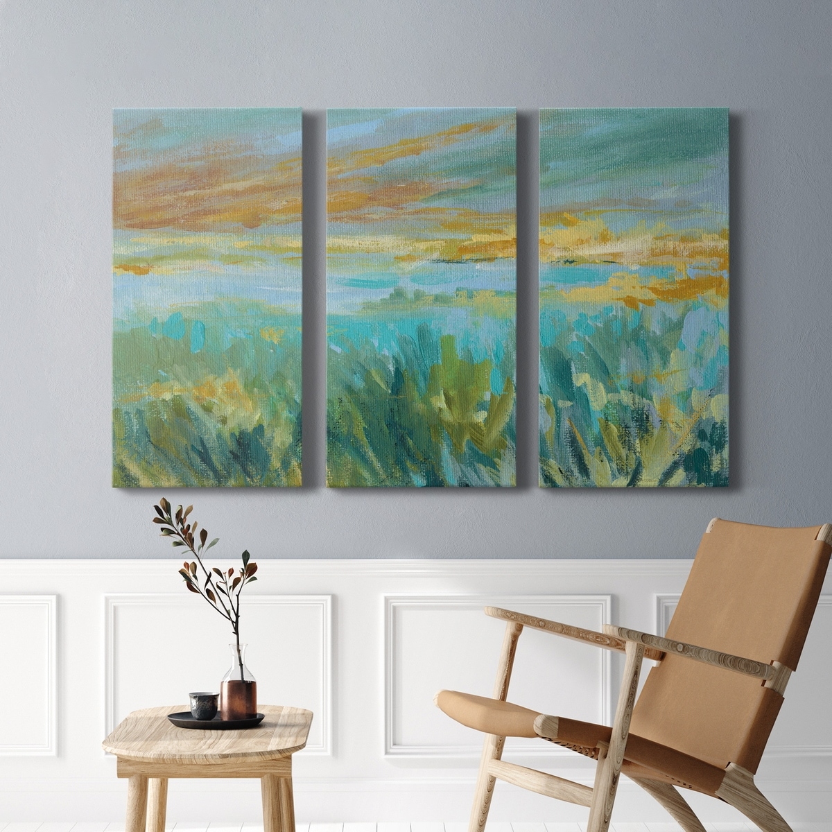 Grassy Beach- Premium Gallery Wrapped Canvas - Ready to Hang
