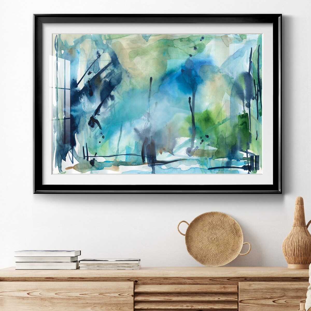 Rain in the Country Premium Framed Print - Ready to Hang