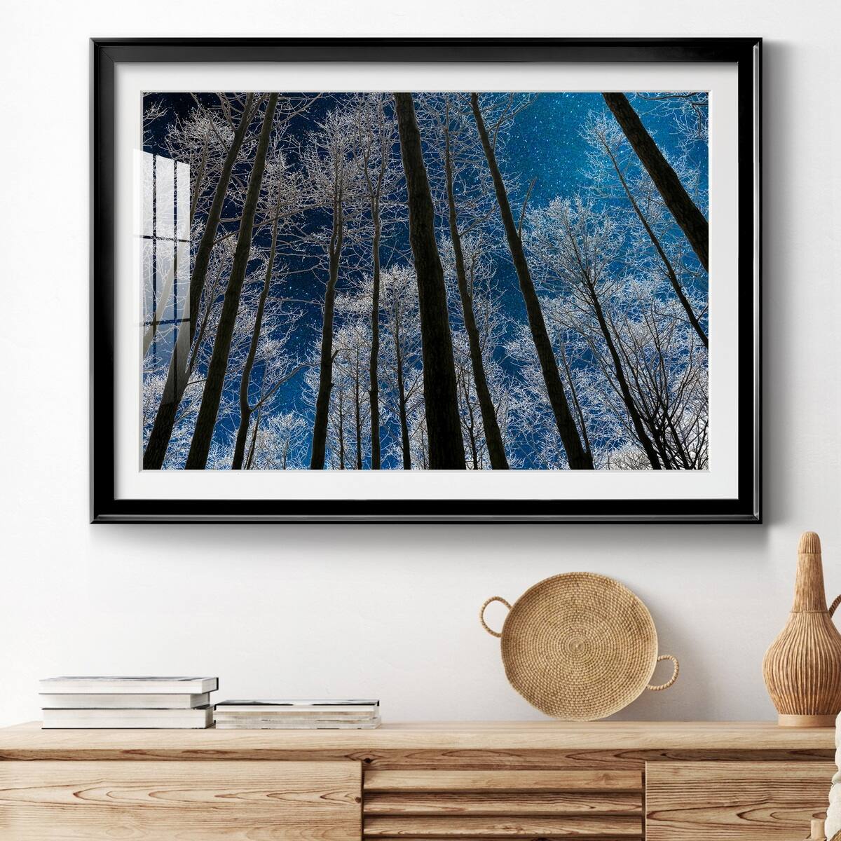 Night Silhouette Premium Framed Print - Ready to Hang