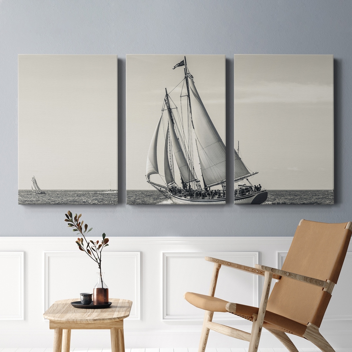 Ocean Schooner- Premium Gallery Wrapped Canvas - Ready to Hang
