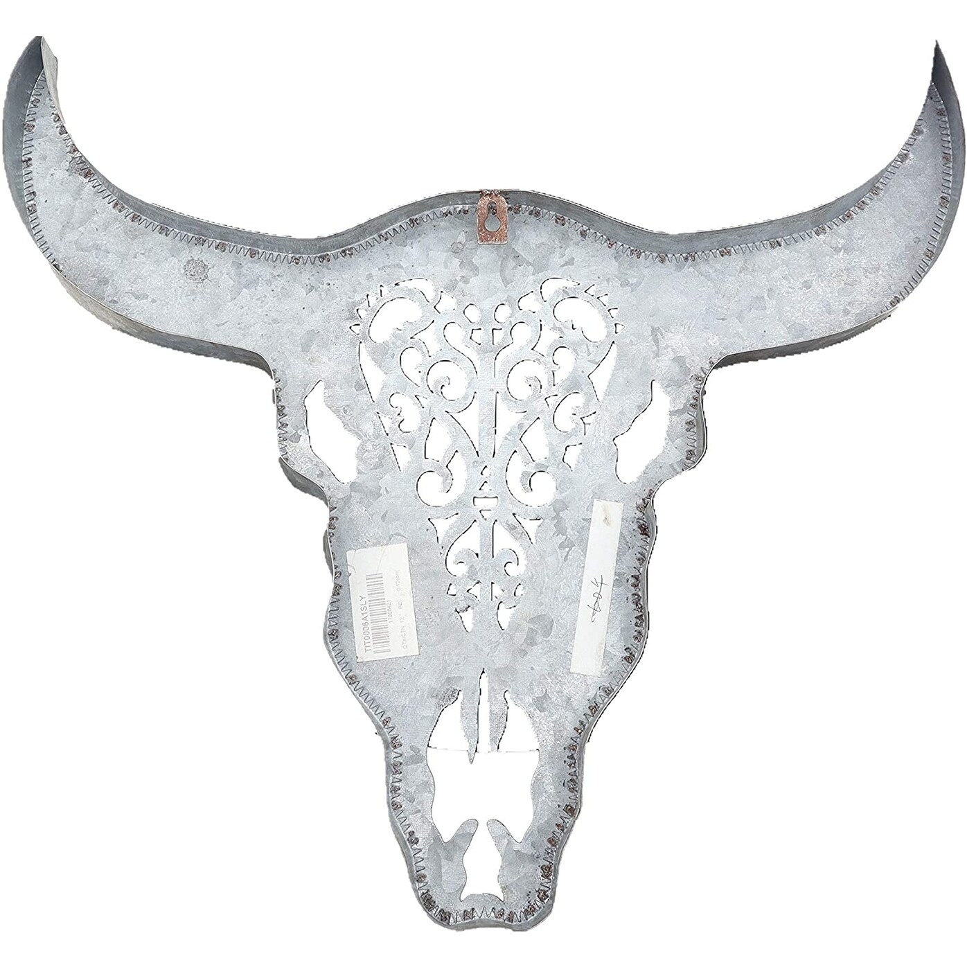 Metal Galvanized Bull/Cow Skull Head Wall Decor