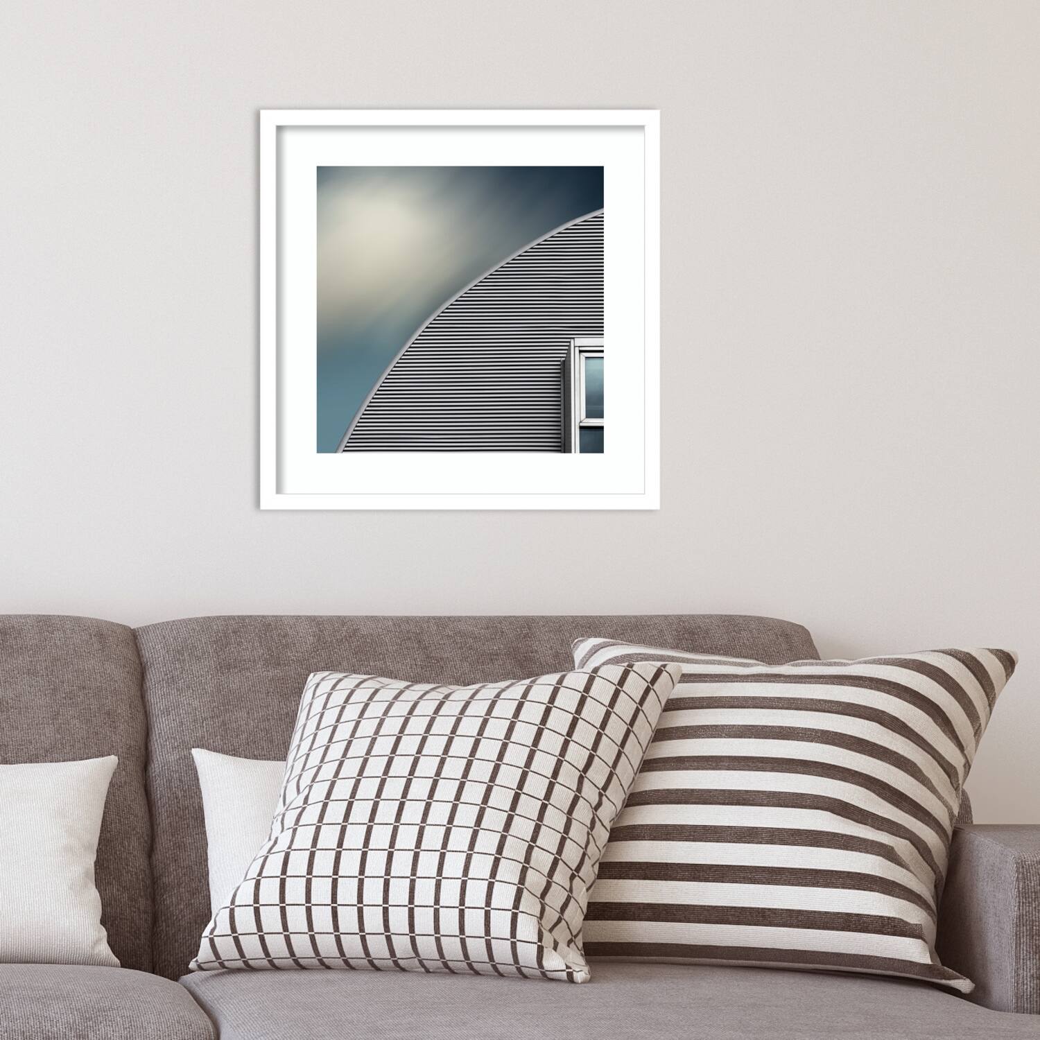 Rounded roof by Gilbert Claes Framed Wall Art Print