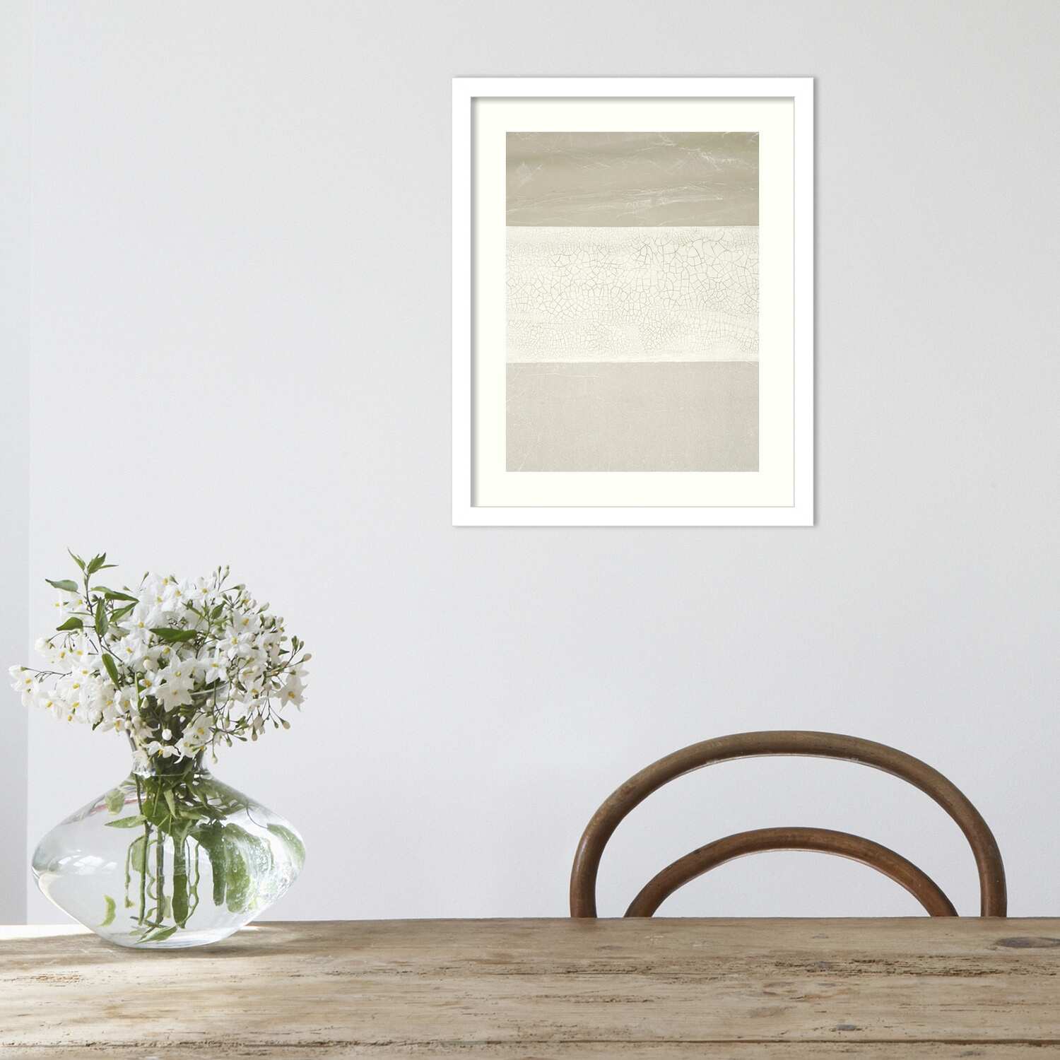 Cracked Parchment I by Vanna Lam Framed Wall Art Print