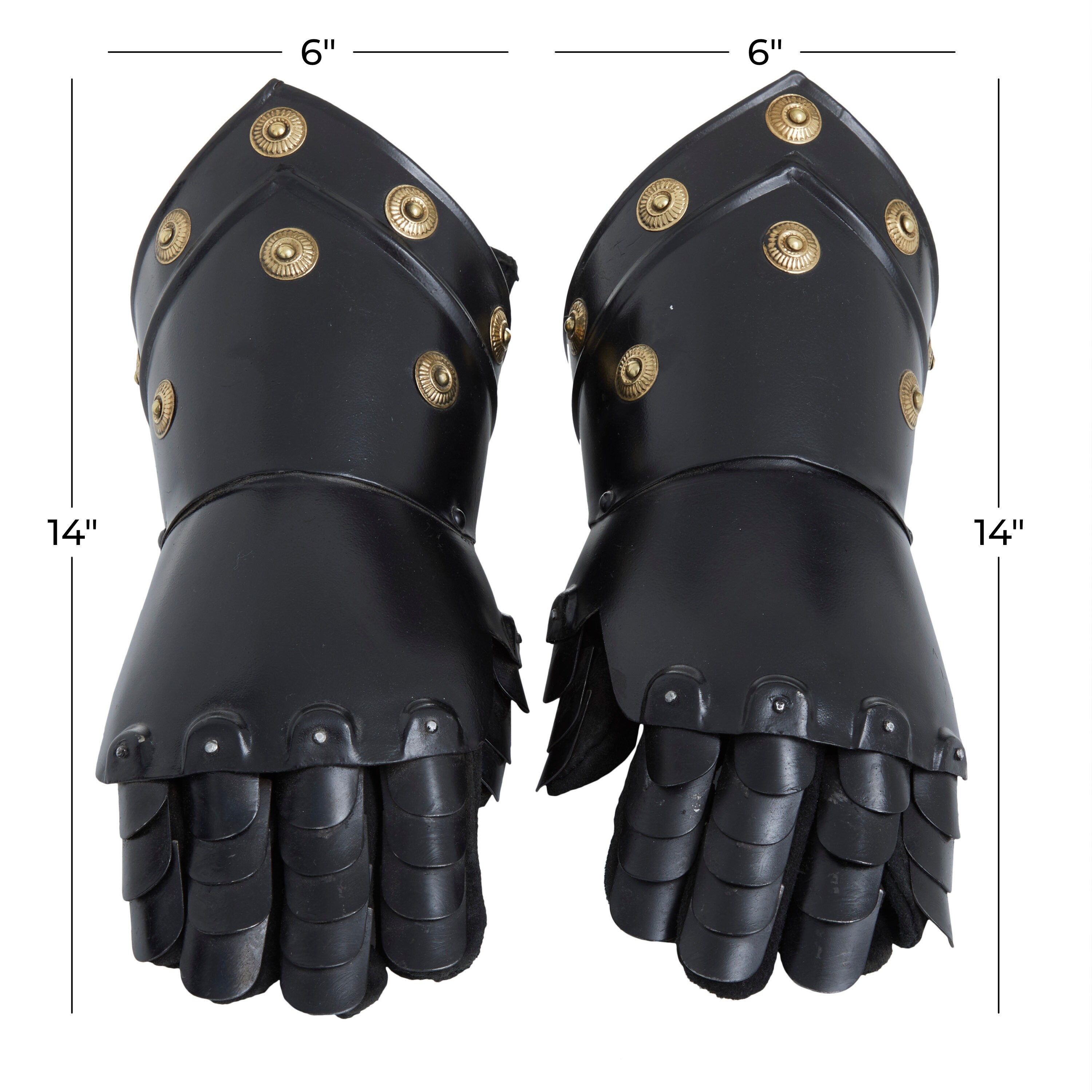 Metal Vintage Armor Gloves (Set of 2)