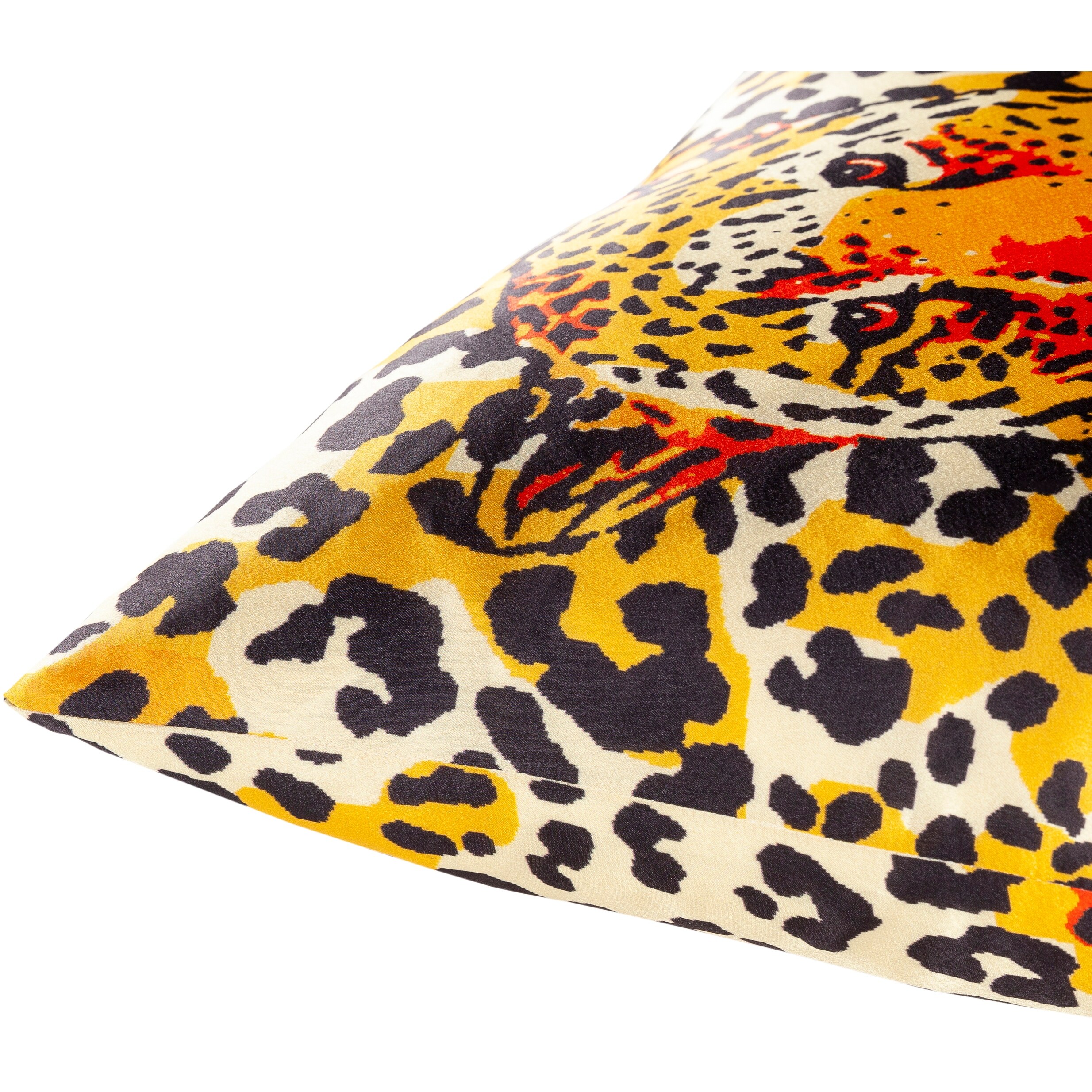Artistic Weavers Mettawa Yellow Leopard Print Throw Pillow
