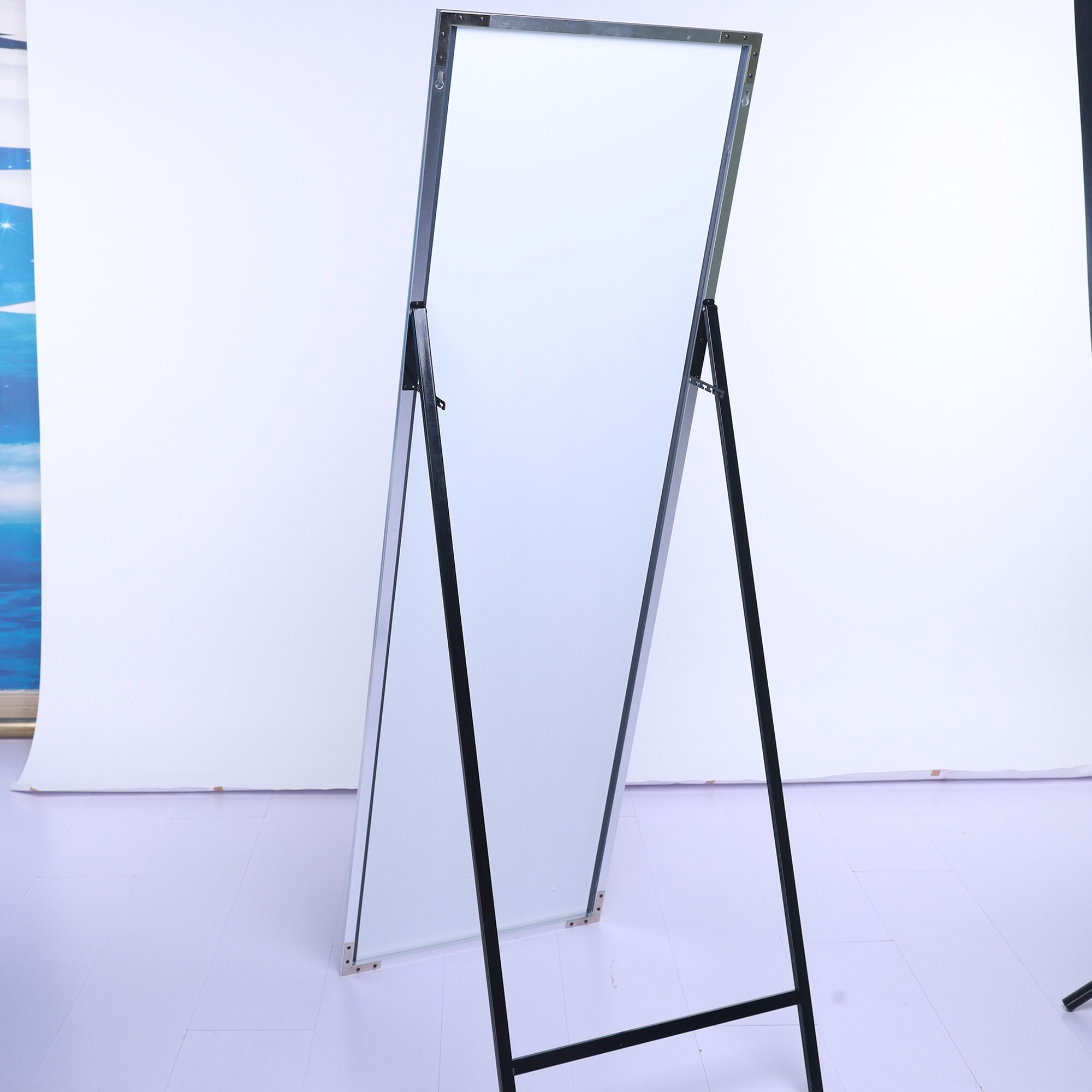 Rectangular Metal Framed Full Length Mirror