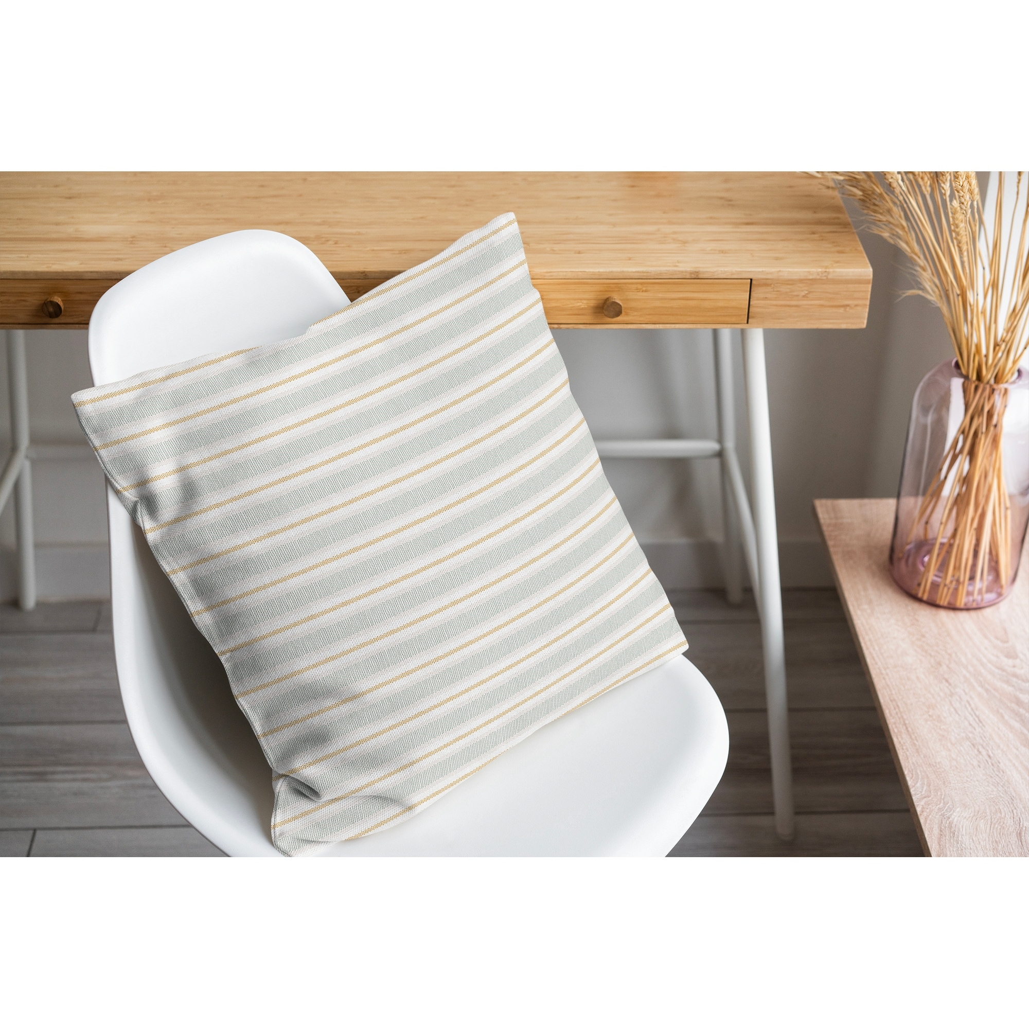 STRIPE DOTS SAGE Accent Pillow By Kavka Designs