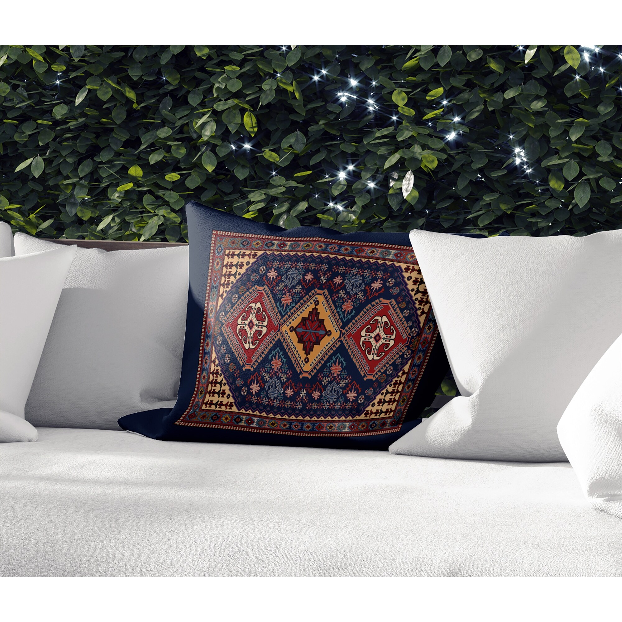 YALAMEH NAVY Indoor|Outdoor Pillow By Kavka Designs