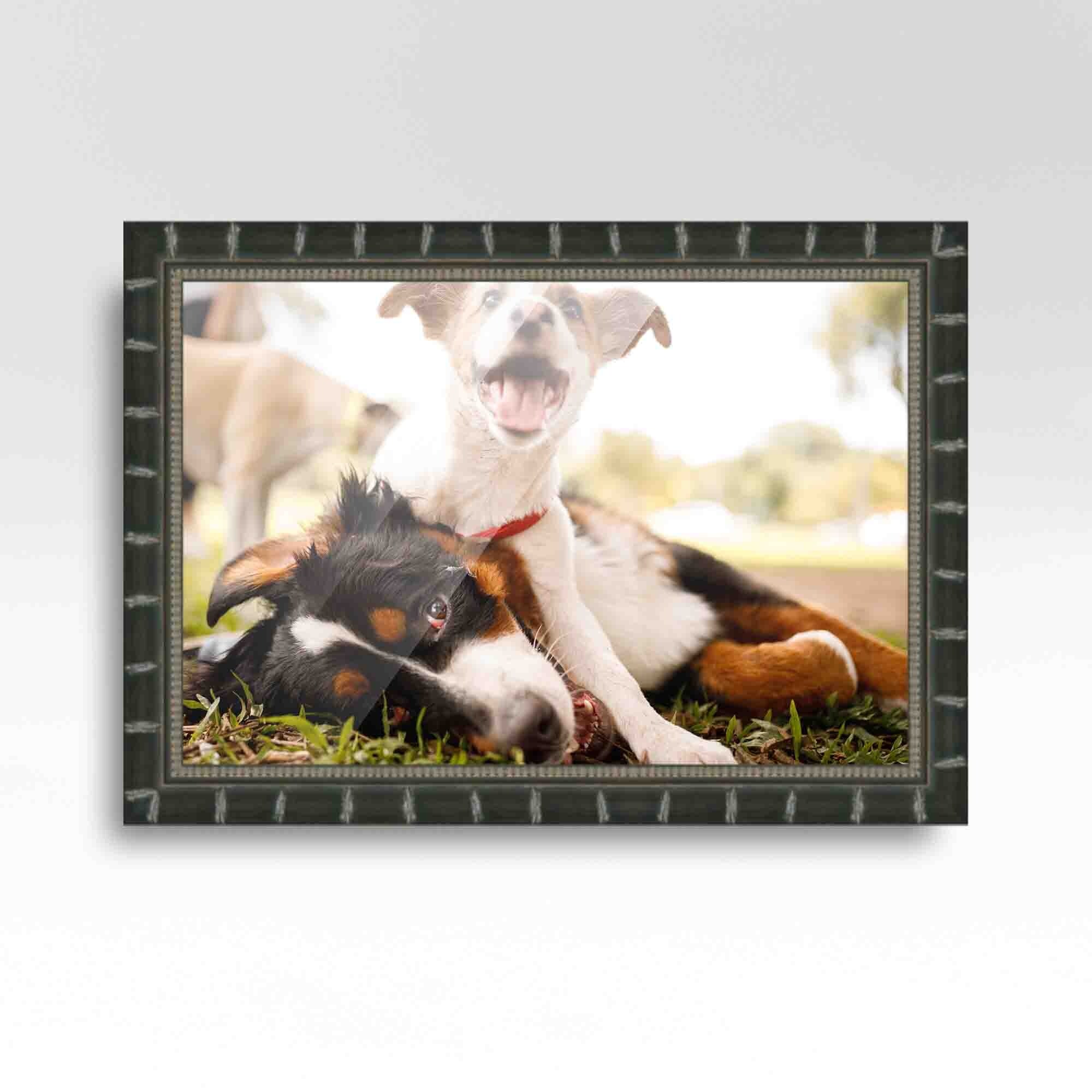 14x36 Black Picture Frame - Wood Picture Frame Complete with UV