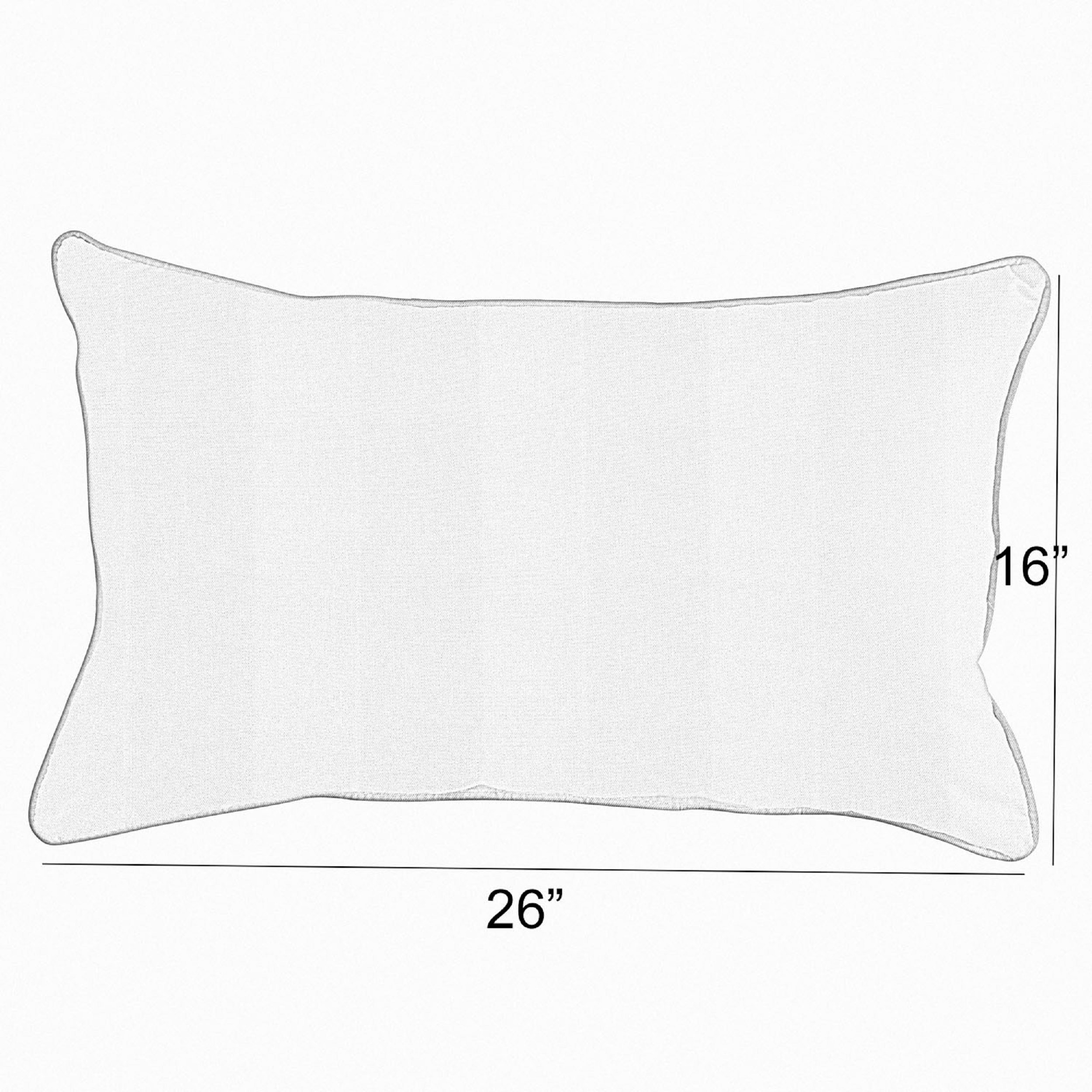 Humble + Haute Pensacola Multi Outdoor/Indoor Knife Edge Pillow Set of Two 24in x 14in x 6in